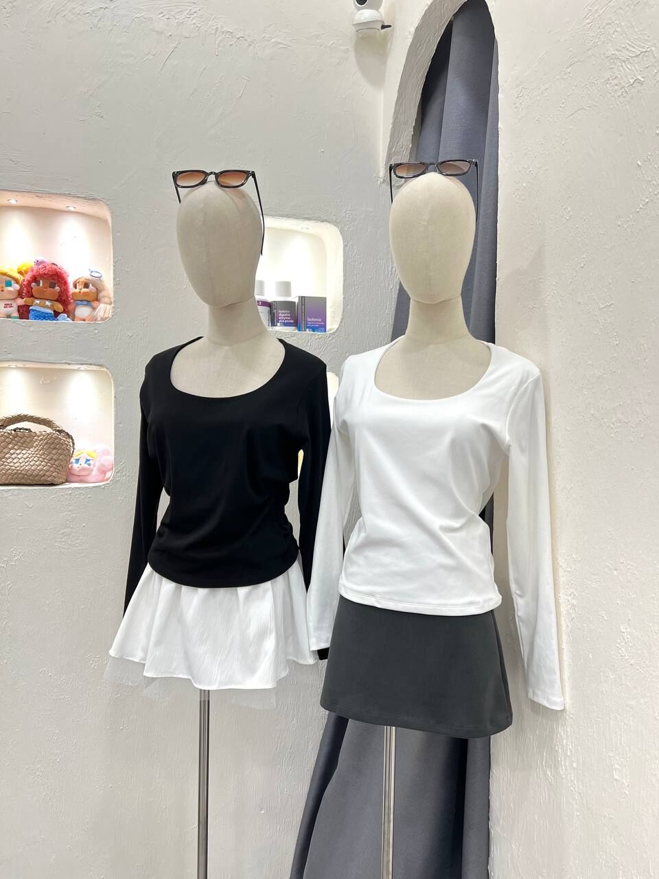Round Neck Long sleeve Plus 007