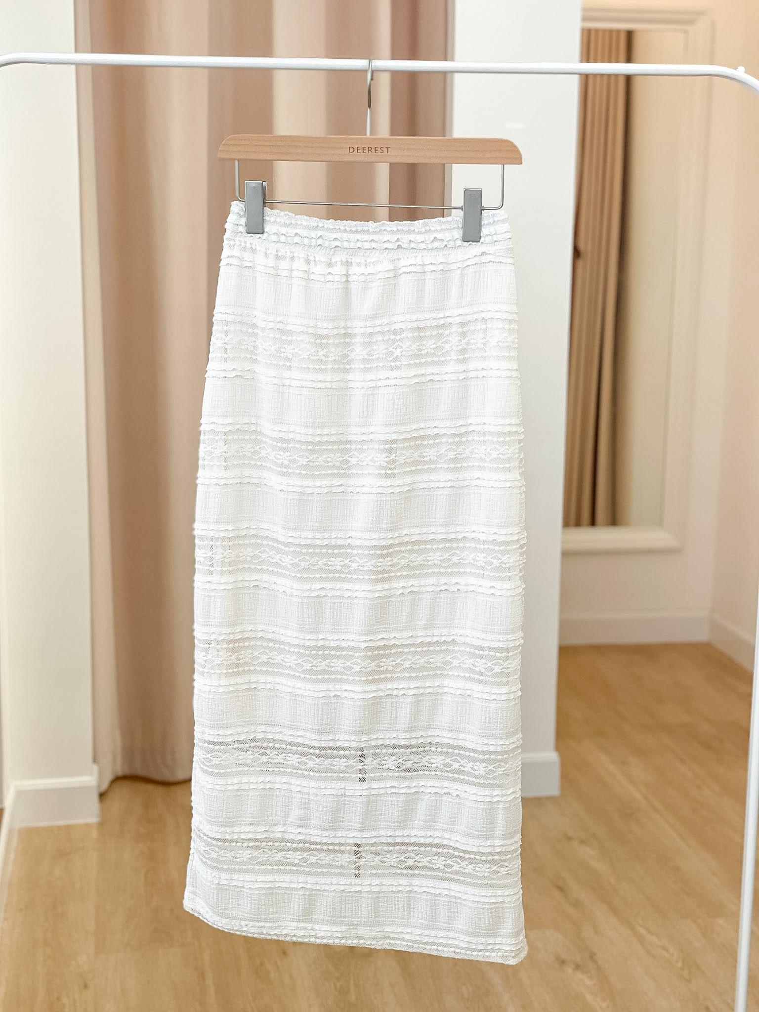 SK613 Antique Lace Coloum Skirt