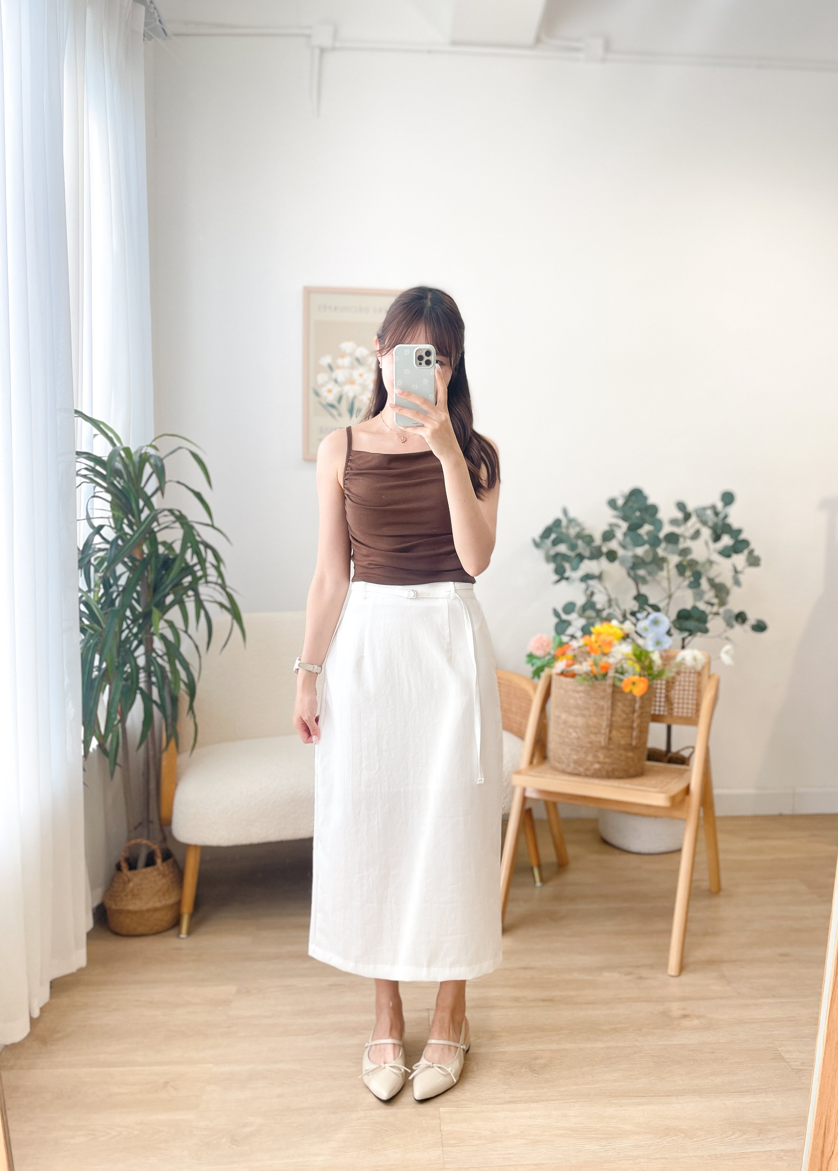 SK614 Serene Pencil Long Skirt