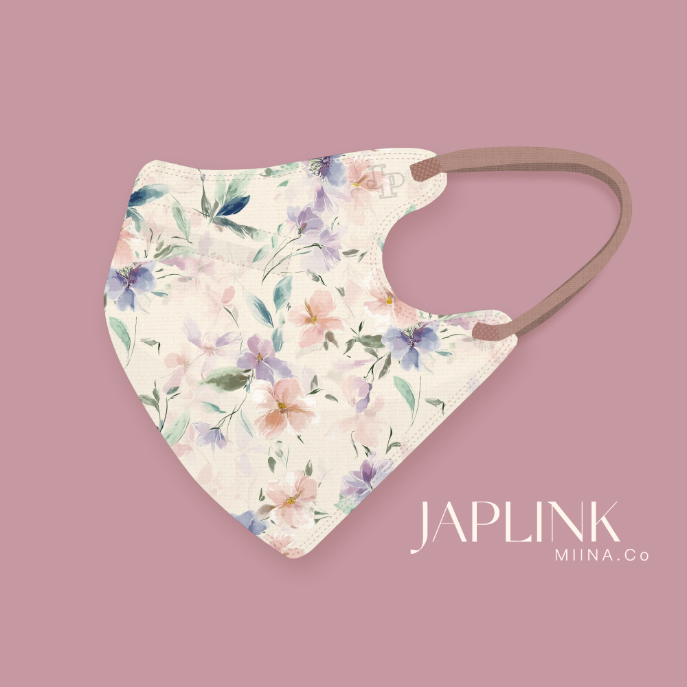 JAPLINK MASK 立體口罩【 HEPA 設計款 】澐淡花墨