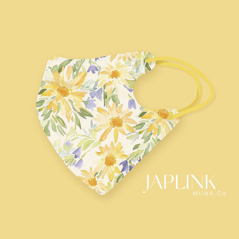 JAPLINK MASK 立體口罩【 HEPA 設計款 】向日花語