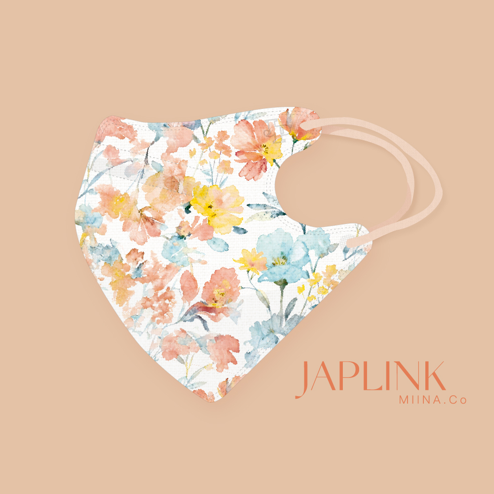 JAPLINK MASK 立體口罩【 HEPA 設計款 】暖霞綠意