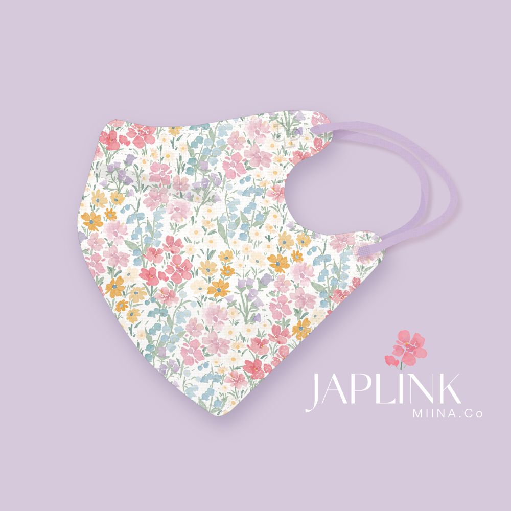 JAPLINK MASK 立體口罩【 HEPA 設計款 】花野夢語
