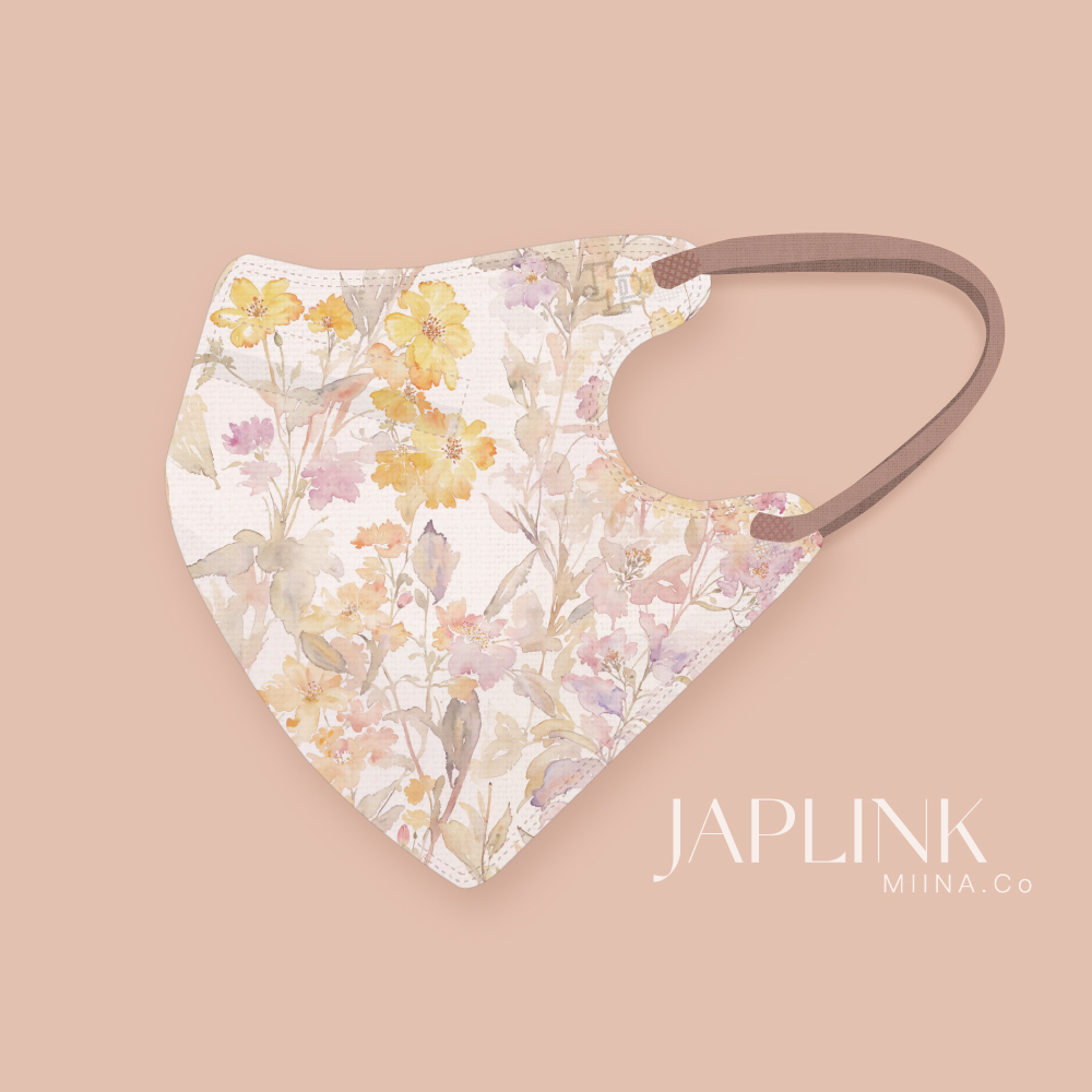 JAPLINK MASK 立體口罩【 HEPA 設計款 】光染映花