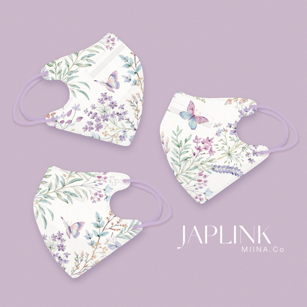 JAPLINK MASK 立體口罩【 HEPA 設計款 】蝴蝶花園