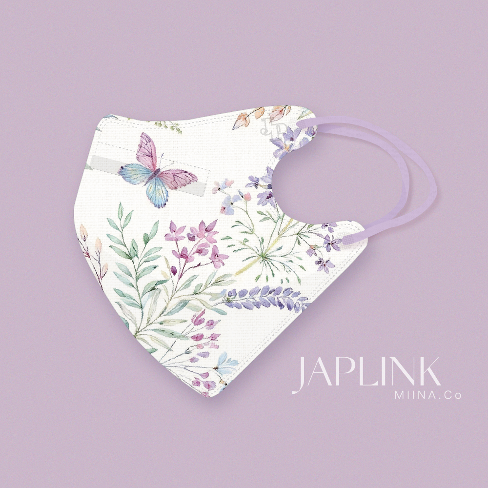 JAPLINK MASK 立體口罩【 HEPA 設計款 】蝴蝶花園