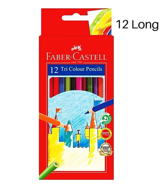 厂家限时优惠 FABER CASTELL Tricolour Pencil (12色）