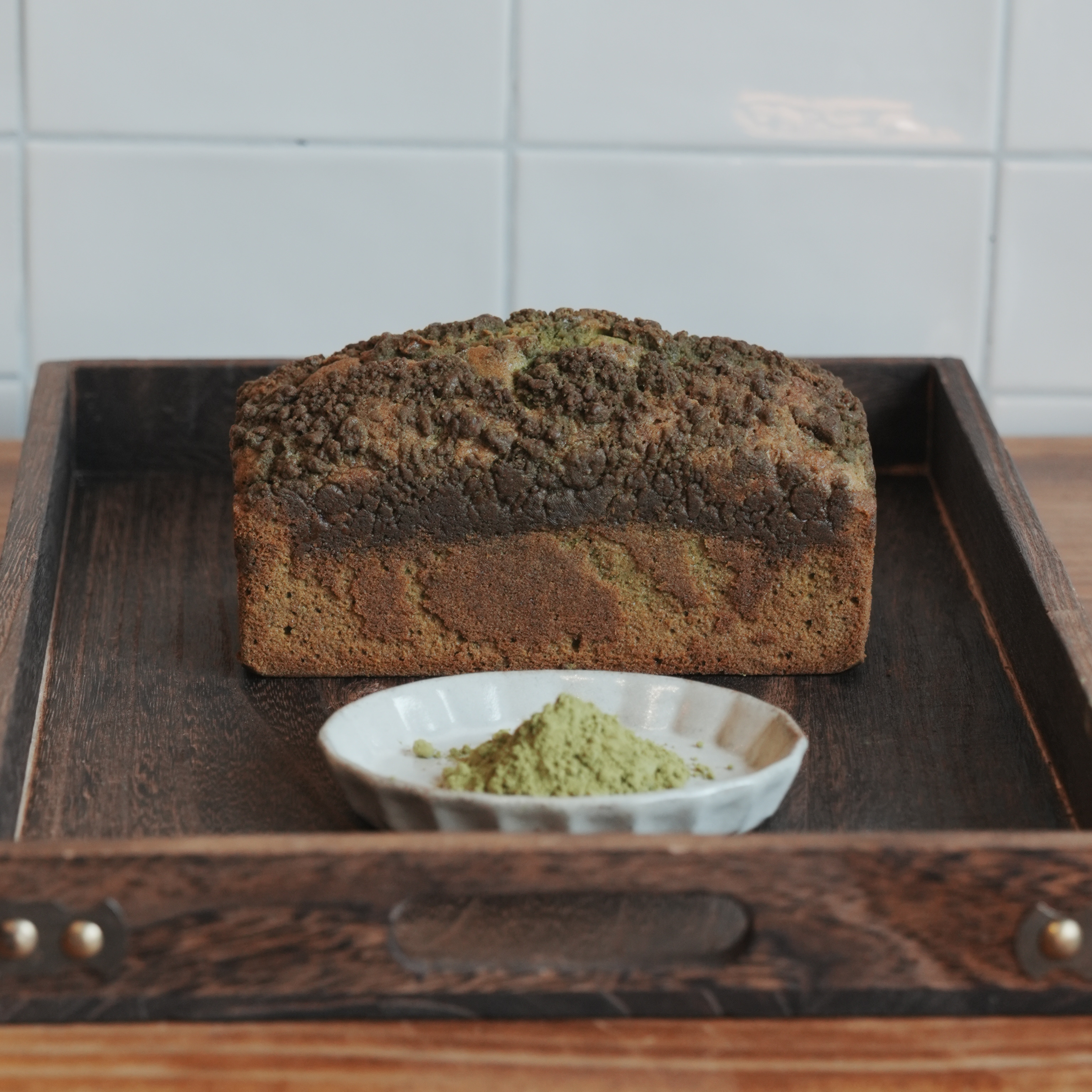 特濃小山園抹茶酥頂磅蛋糕