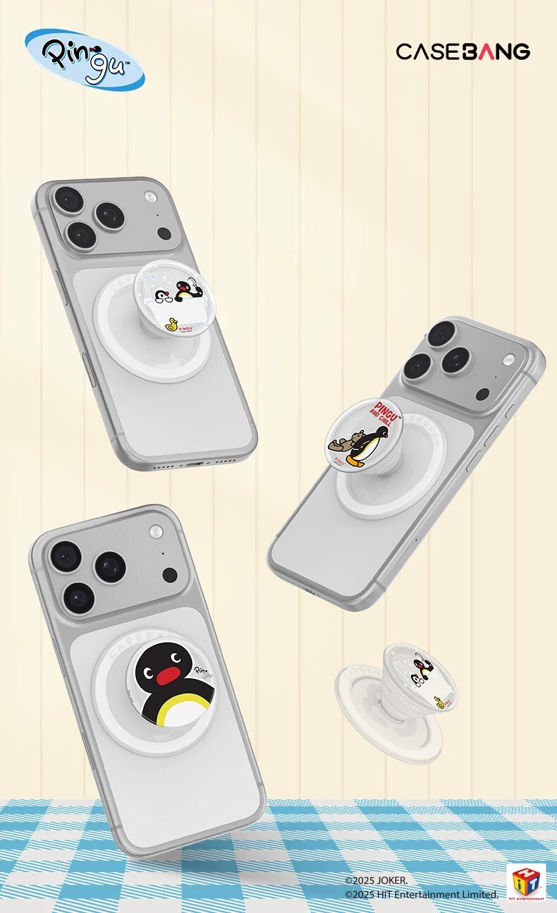 PINGU 企鵝家族 磁吸氣囊 手機支架