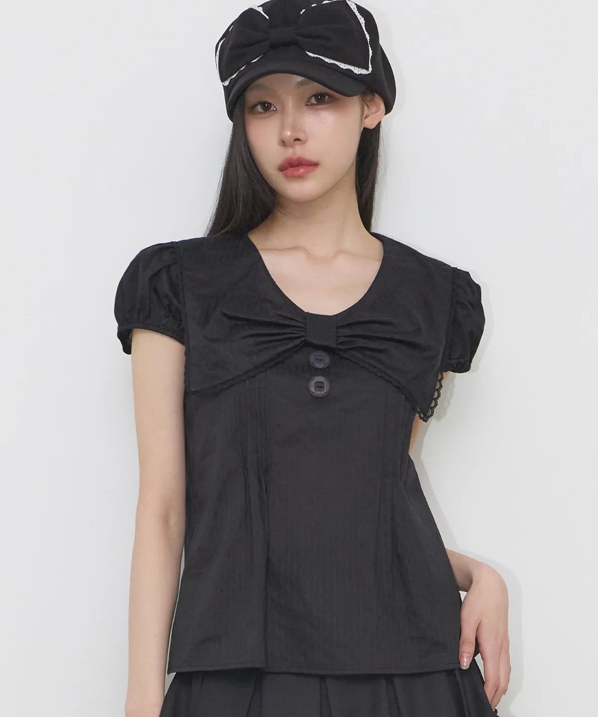 ILLIGO Sailor Bow Collared Blouse