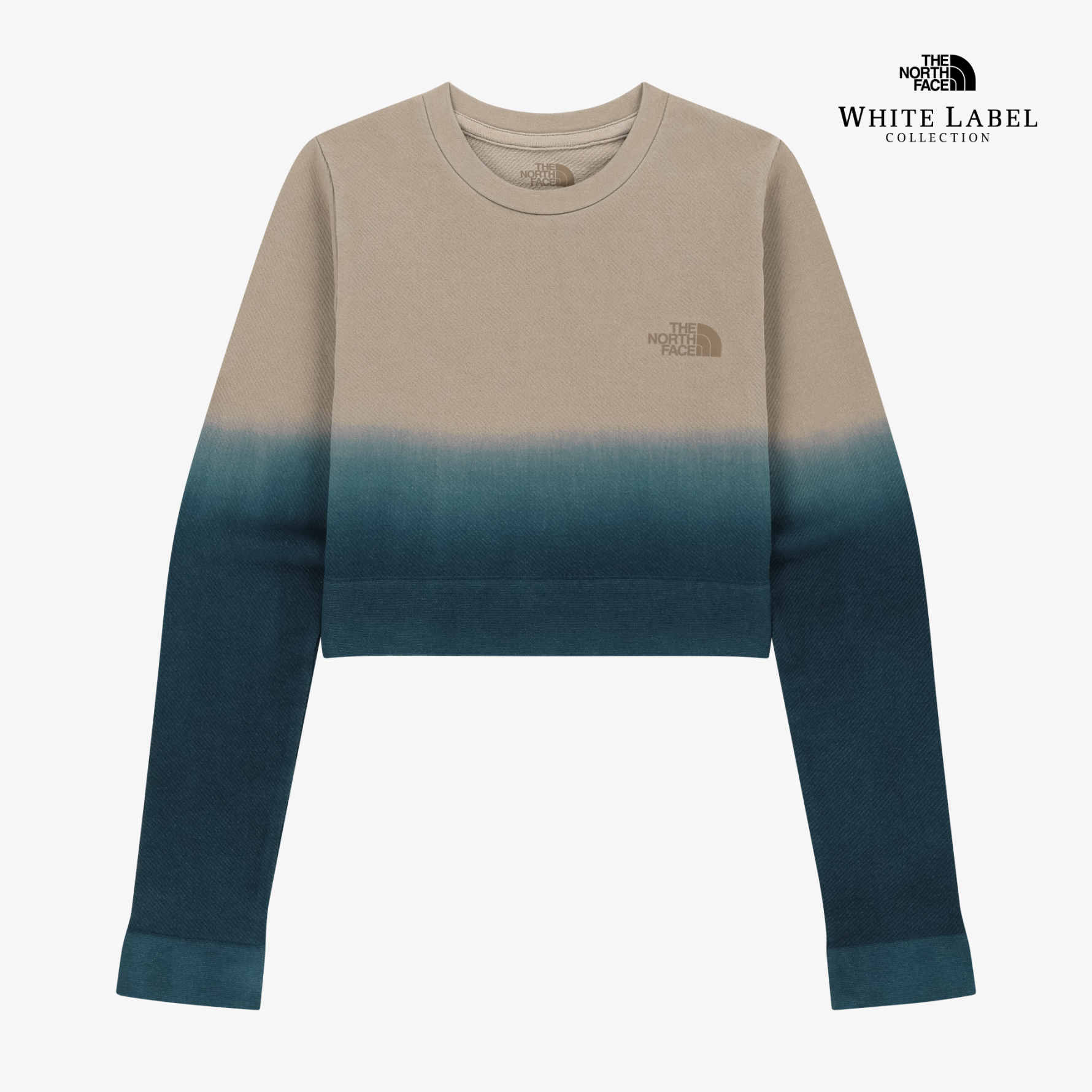 【代購】 THE NORTH FACE W'S 漸層印染短版長袖 T 恤 NT7TS30J 白標限定
