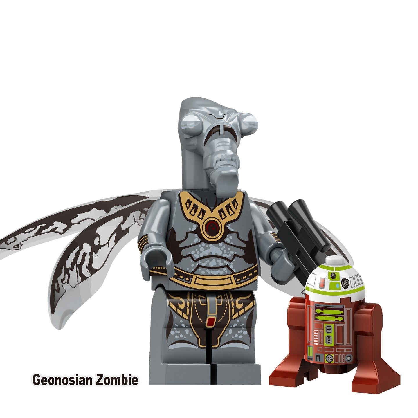 Star Wars Geonosian Zombie Custom Minifigures Fit Lego TV6121 TV8184