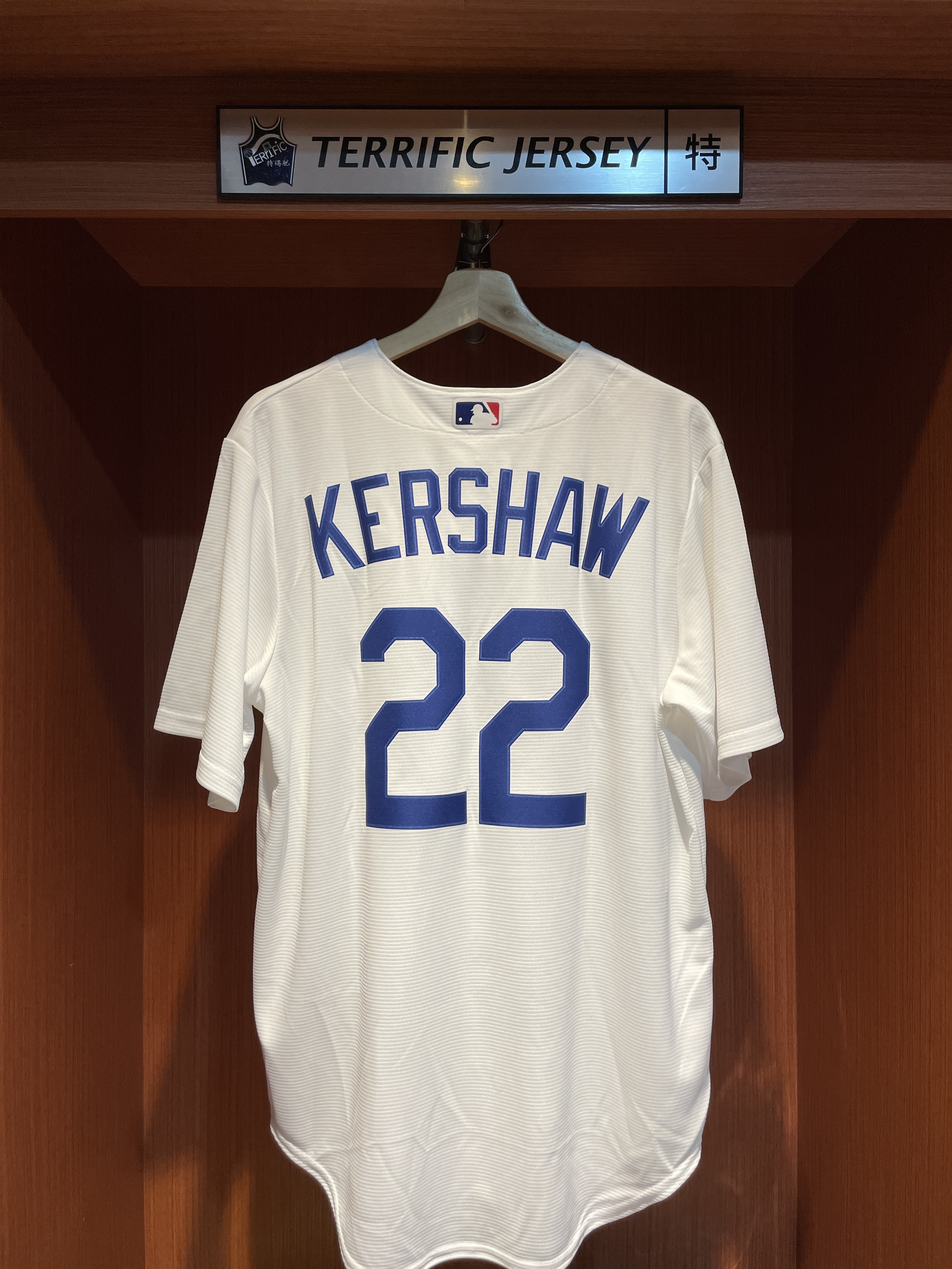 MLB球衣 Clayton Kershaw 洛杉磯道奇白 Nike Replica Player Name Jersey 球迷版 熱轉印 全新