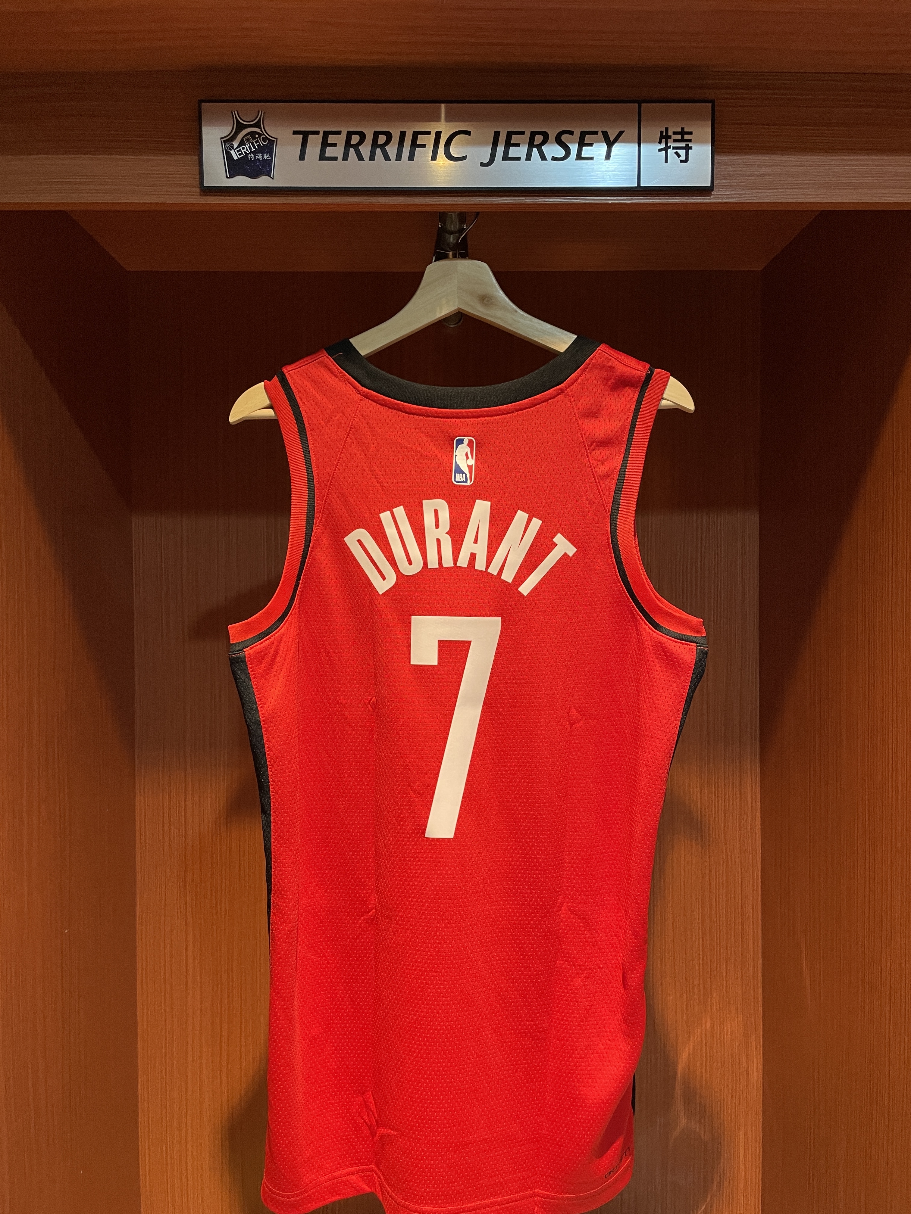 NBA球衣 Kevin Durant 休士頓火箭紅 Icon Nike Swingman 球迷版 熱轉印 全新