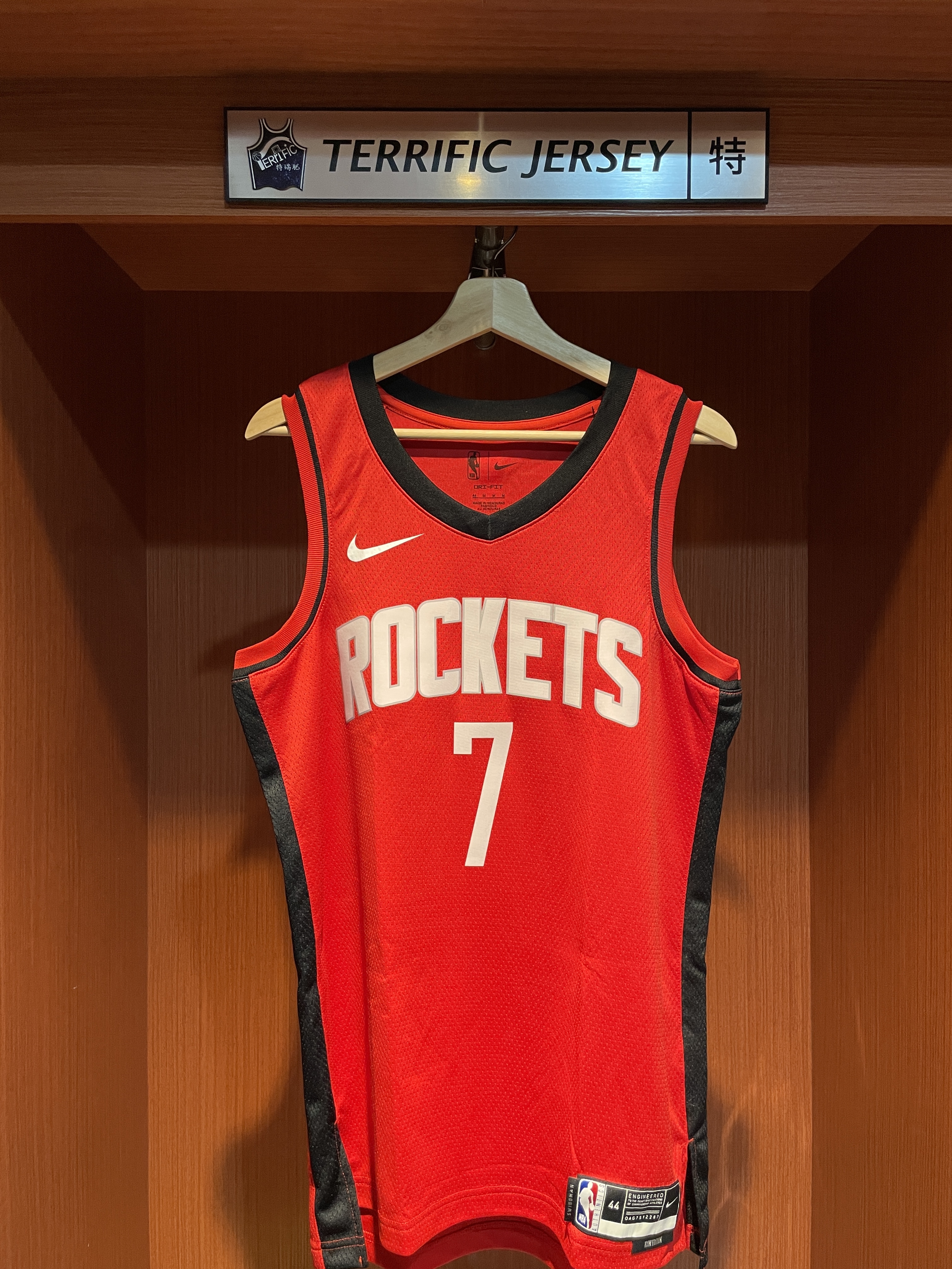 NBA球衣 Kevin Durant 休士頓火箭紅 Icon Nike Swingman 球迷版 熱轉印 全新