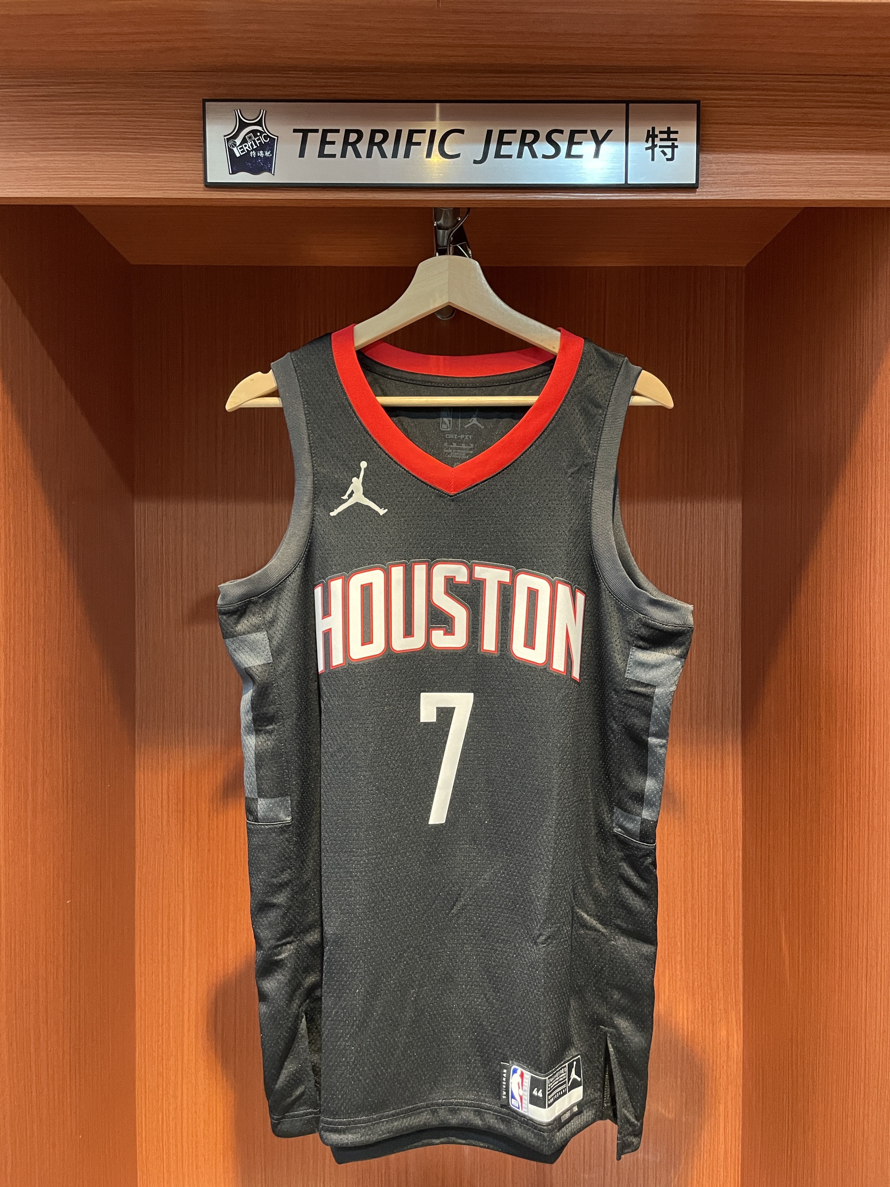 NBA球衣 Kevin Durant 休士頓火箭黑 Statement Jordan Swingman 球迷版 熱轉印 全新