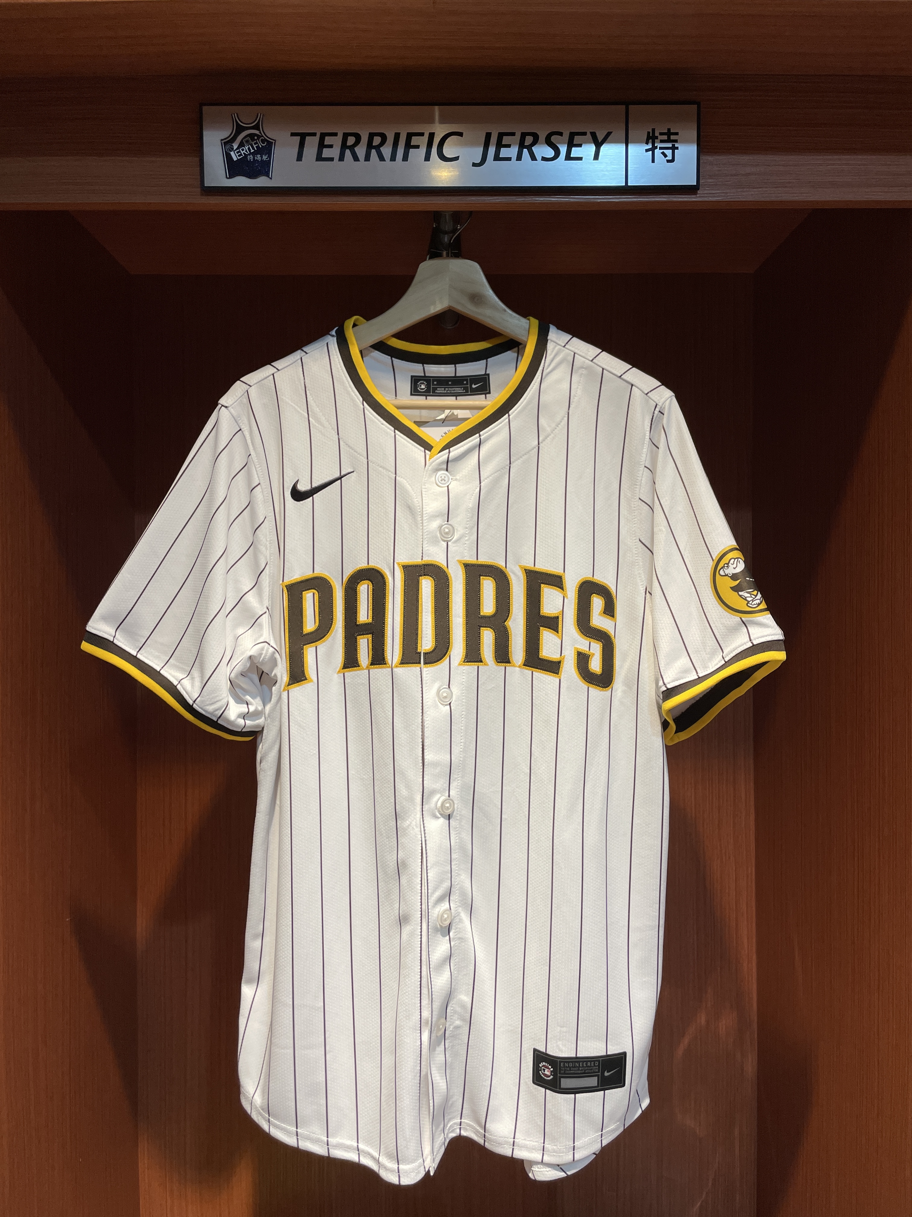 MLB球衣 Yu Darvish 聖地牙哥教士白條紋 達比修有 Home Nike Limited Player Name Jersey 球迷版 熱轉印 全新