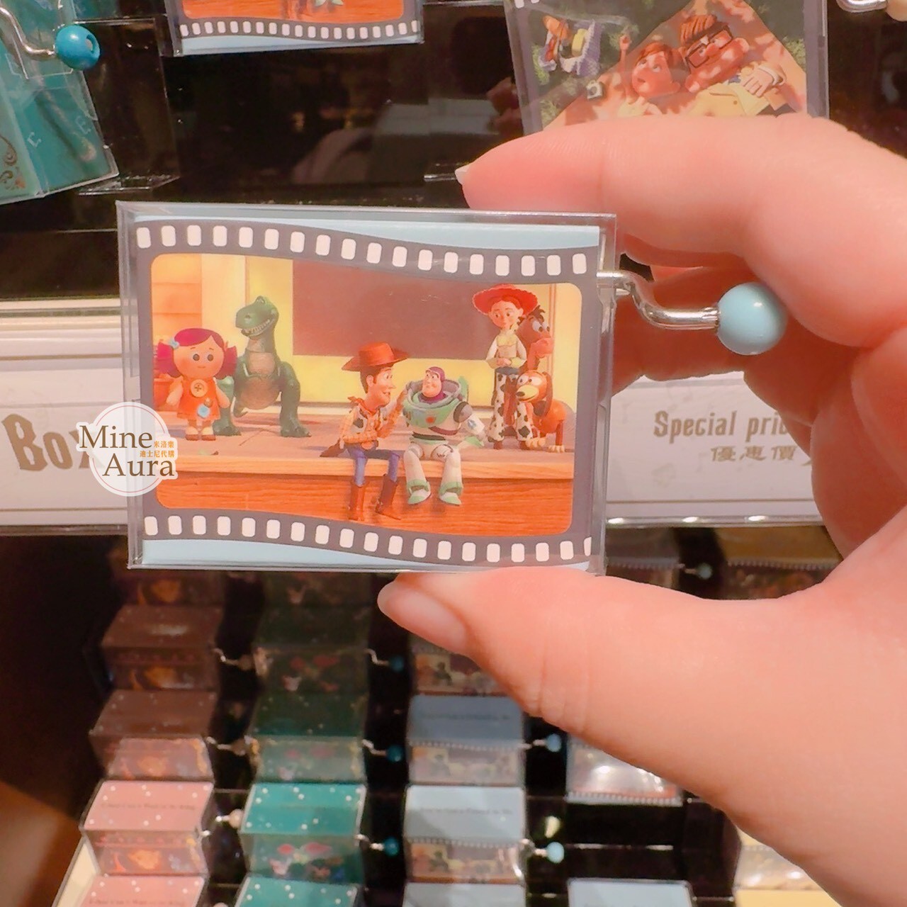 玩具總動員 Toy Story 底片框 圖案 迷你音樂盒 -香港迪士尼樂園