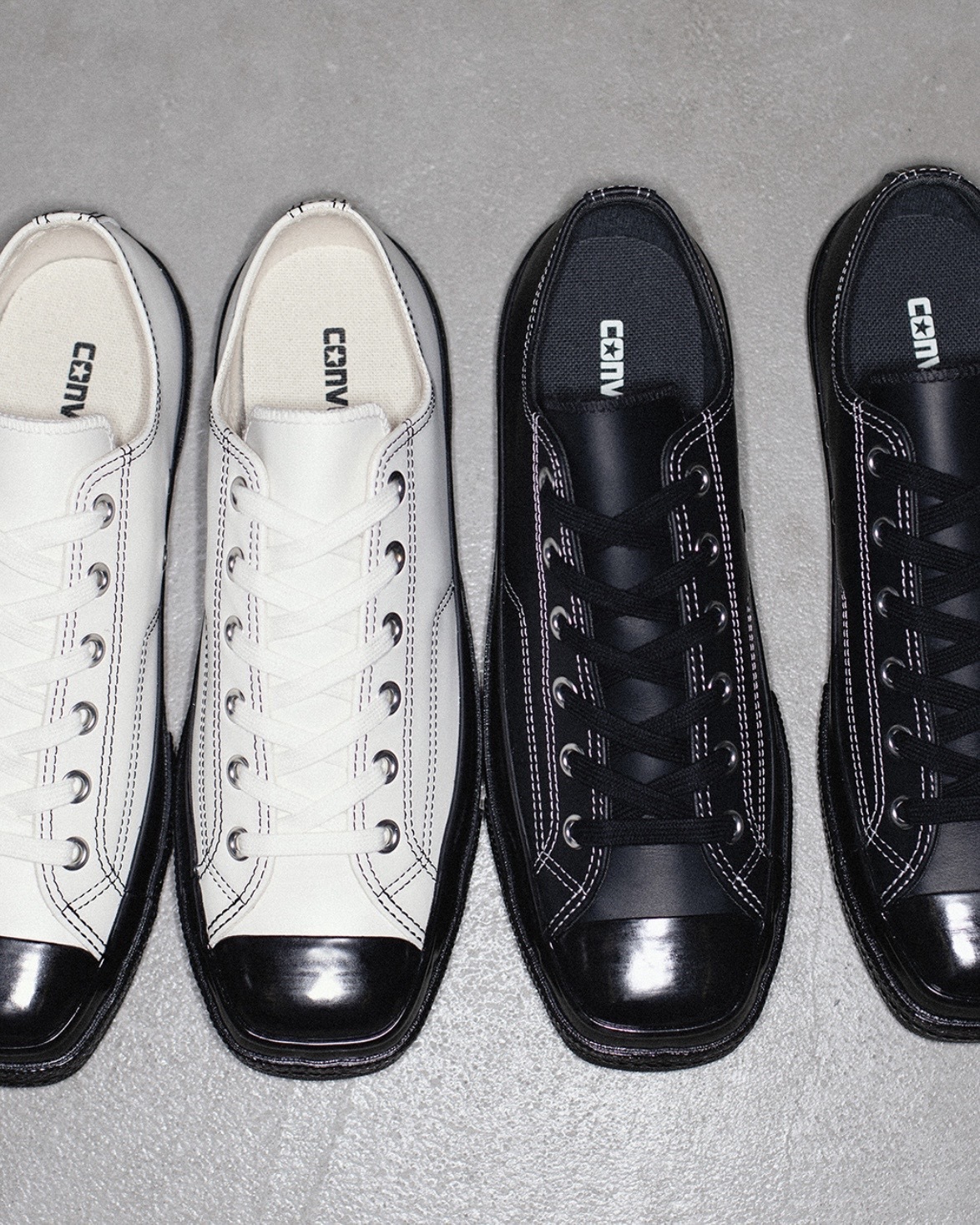 <終於補貨..>日本 限定 Converse ALL STAR SQUARETOE LE OX 低筒 真皮 方頭 休閒鞋 兩色