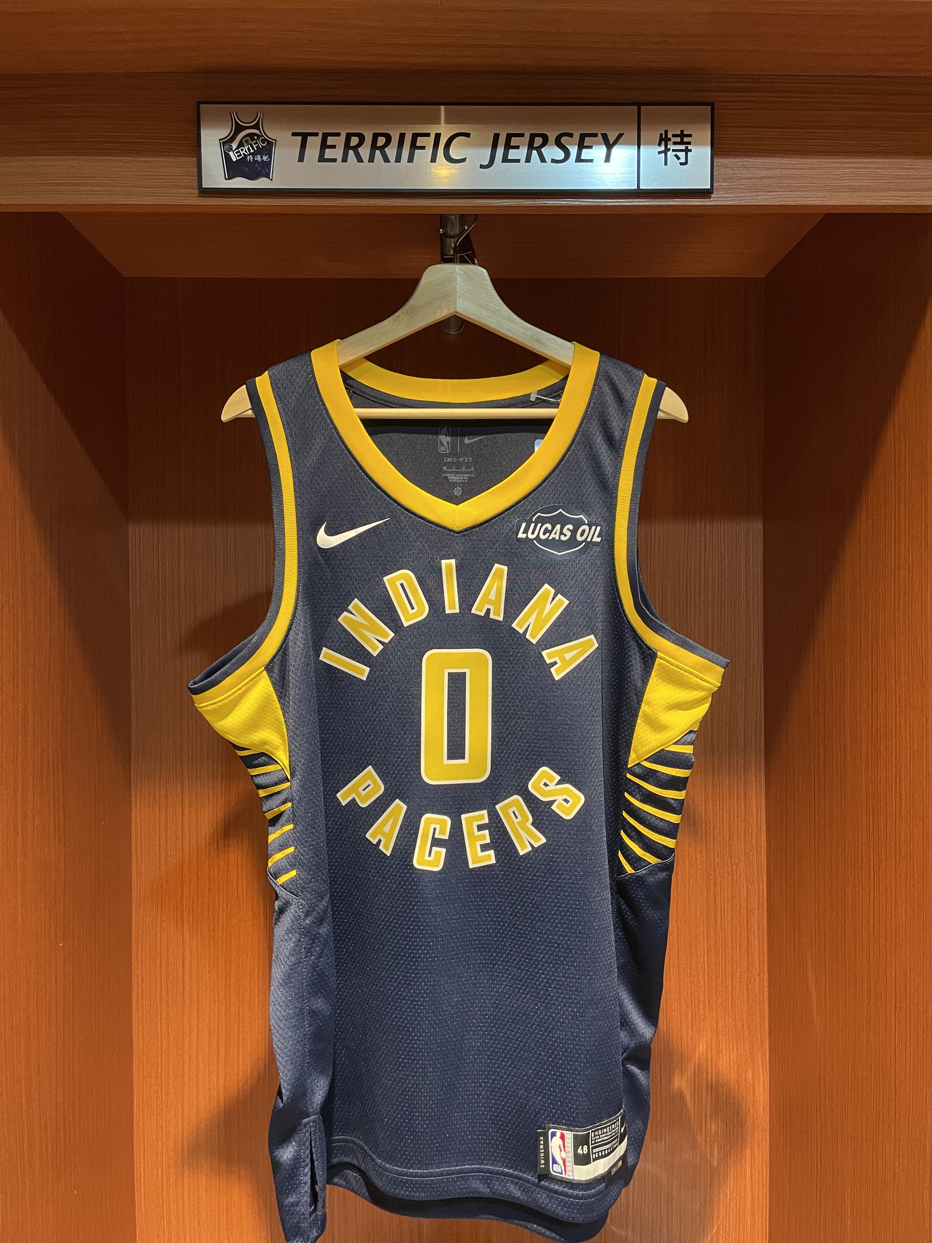 NBA球衣 Tyrese Haliburton 印第安那溜馬深藍 Icon Nike Swingman 球迷版 熱轉印 含贊助商標 全新