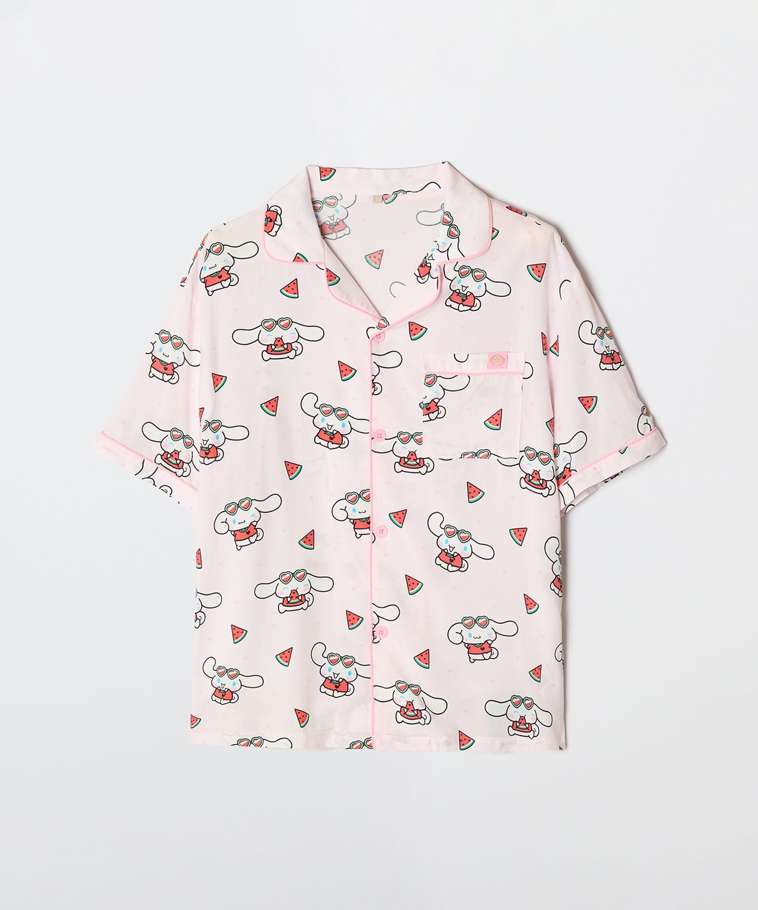 SPAO 三麗鷗聯名短袖睡衣套裝 粉紅色 SPPPG25U01