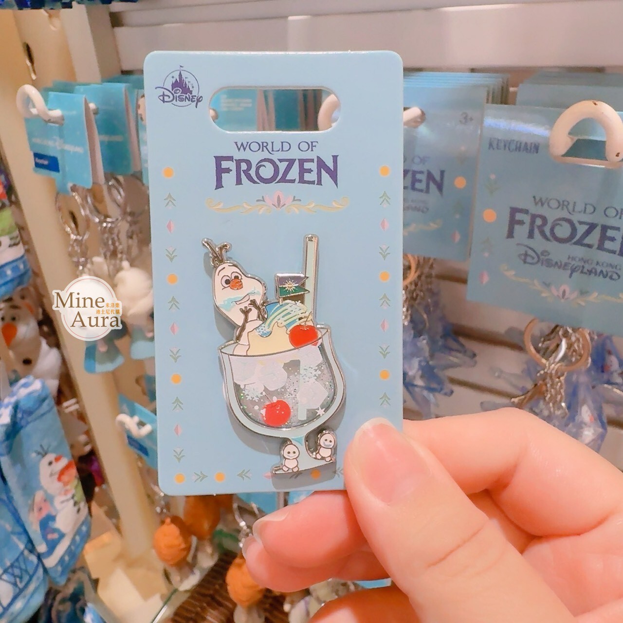 夏日 雪寶 Olaf 冰淇淋飲品杯 造型 徽章 PIN 冰雪奇緣 Frozen -香港迪士尼樂園