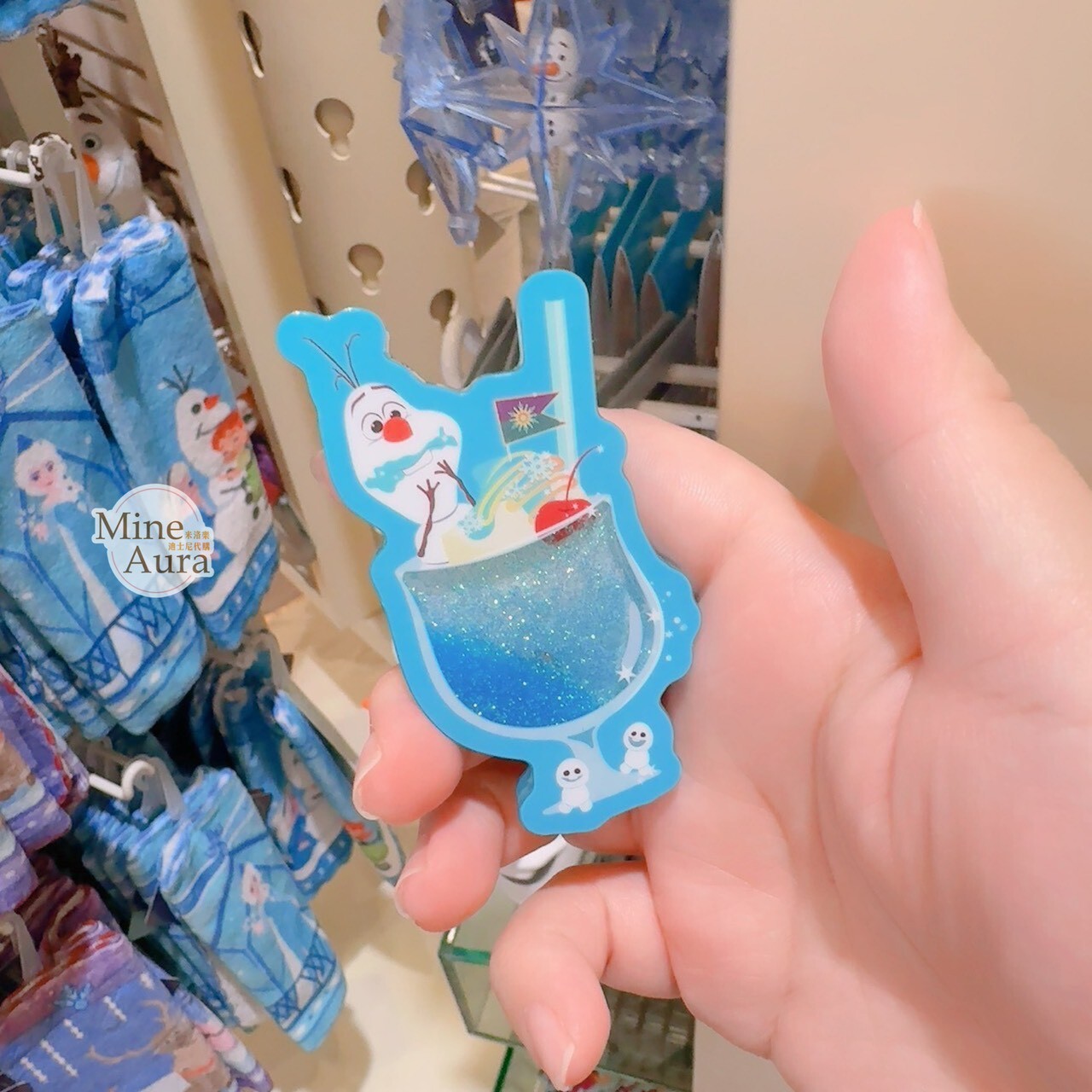 夏日 雪寶 Olaf 冰淇淋飲品杯 造型 磁鐵 冰雪奇緣 Frozen -香港迪士尼樂園