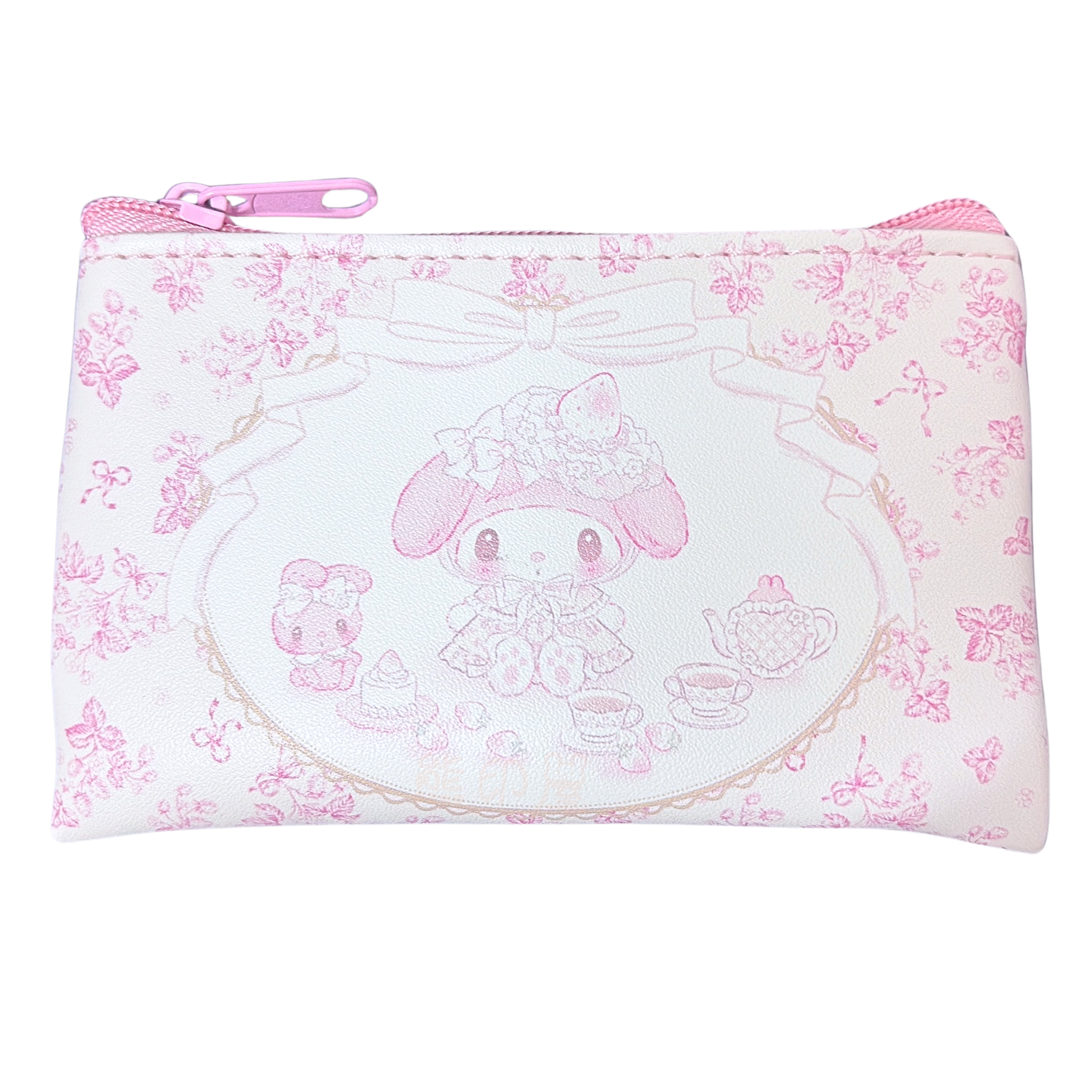 Sanrio - 白草莓My Melody, 月光下Kuromi 拉鏈散銀包 萬用包 卡片套 盲盒 隨機發貨一款 (平行進口)