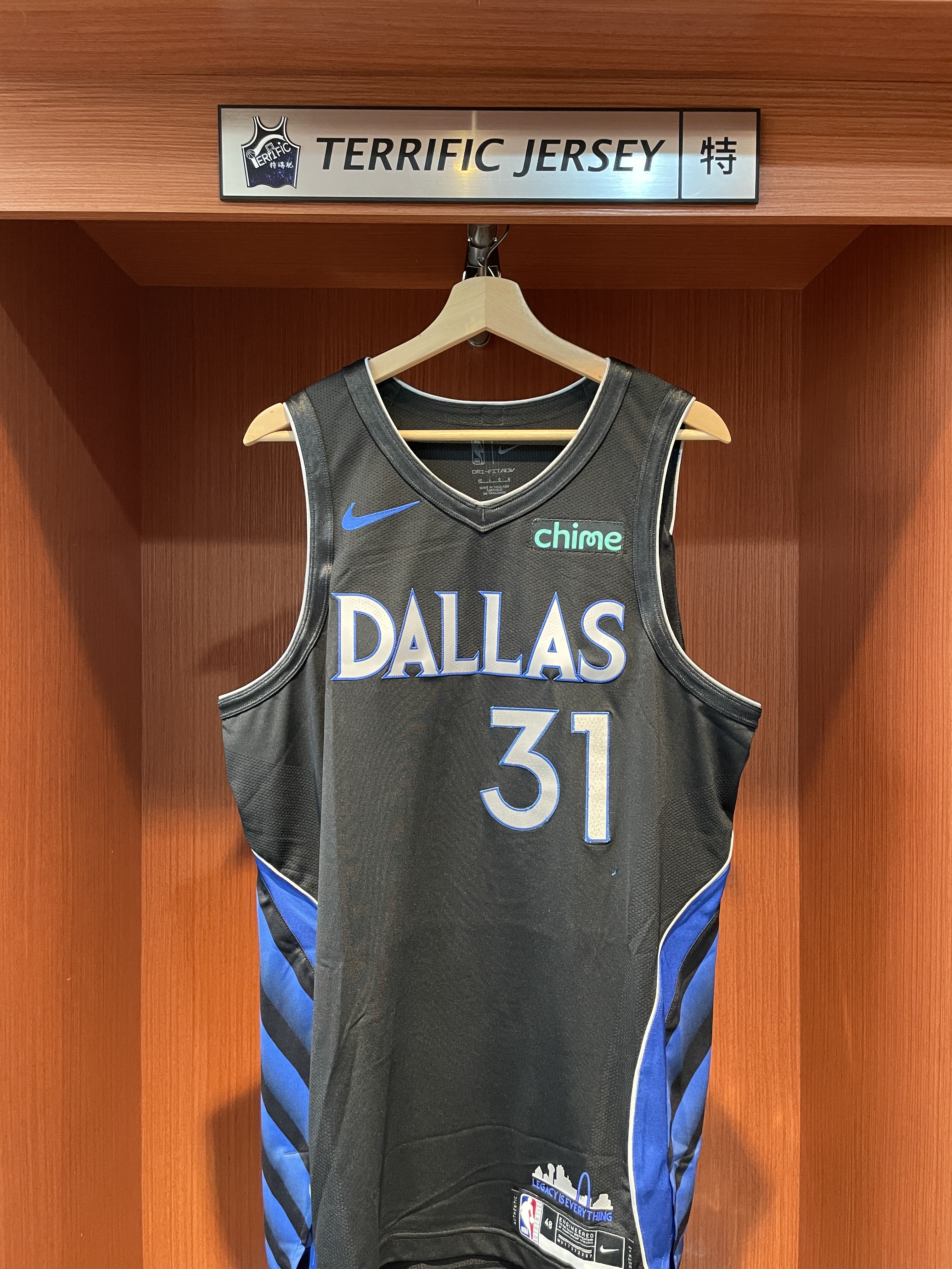 NBA球衣 Klay Thompson 達拉斯小牛城市 25-26 City Nike Authentic 球員版 電繡 含贊助商標 全新