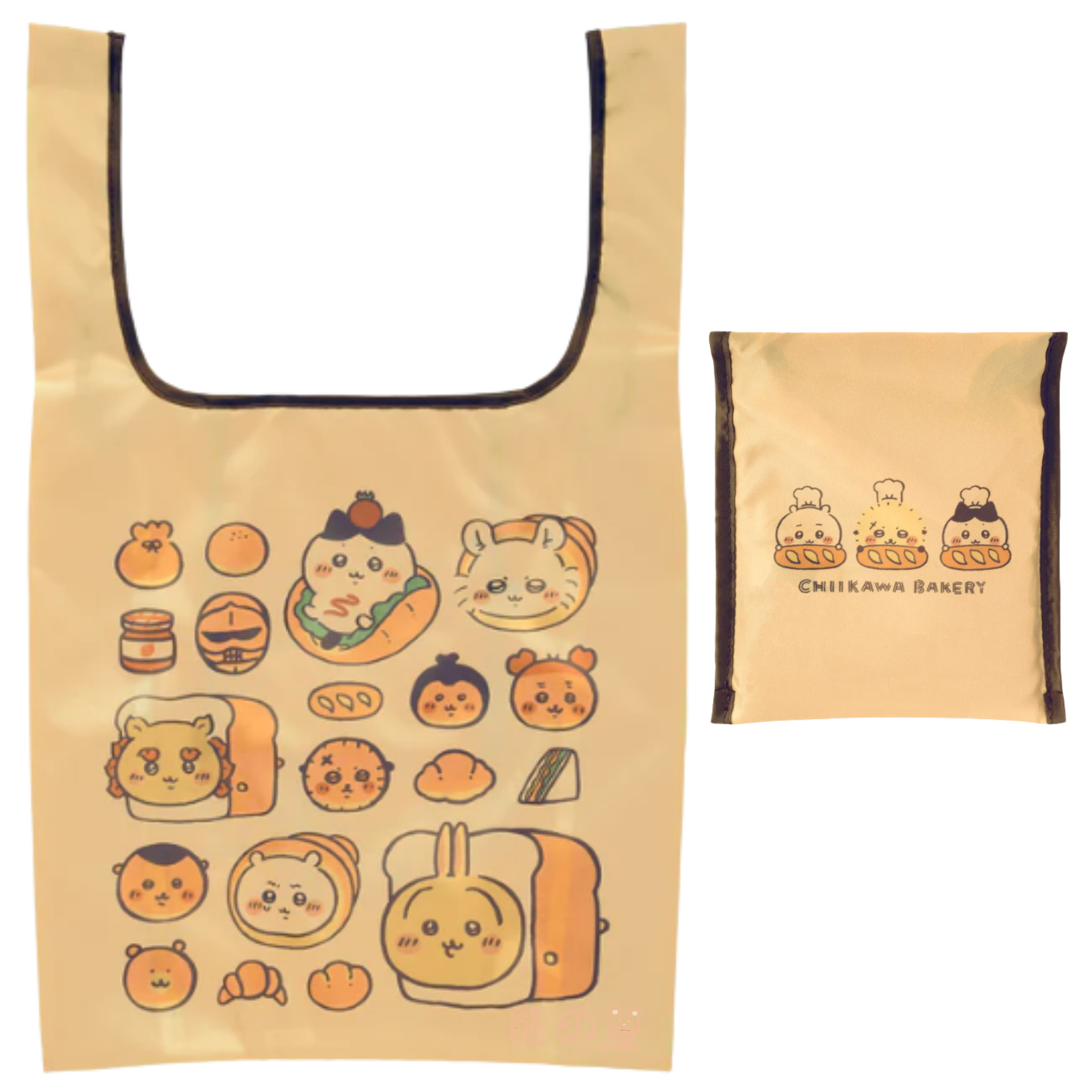 Chiikawa麵包店 可收納環保袋 [平行進口]