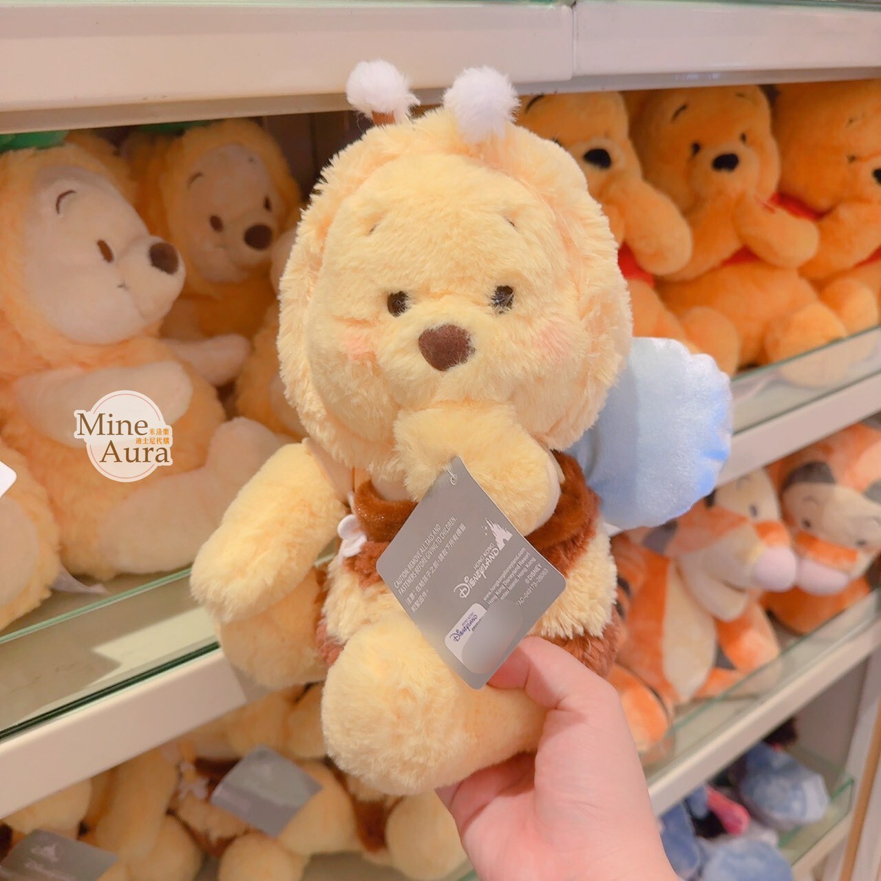 小熊維尼 Winnie the Pooh 蜜蜂裝造型 娃娃 玩偶 -香港迪士尼樂園