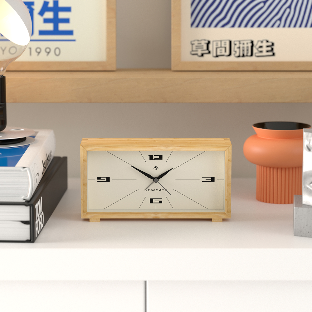 班步竹-中型桌鐘-HWD 11.5 x 22 x 6cm