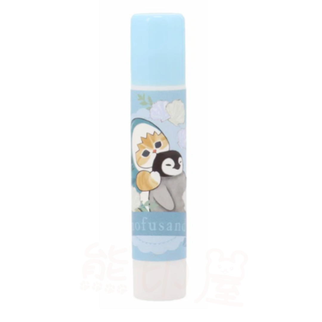 Mofusand 鯊魚貓款保濕潤唇膏(藍)