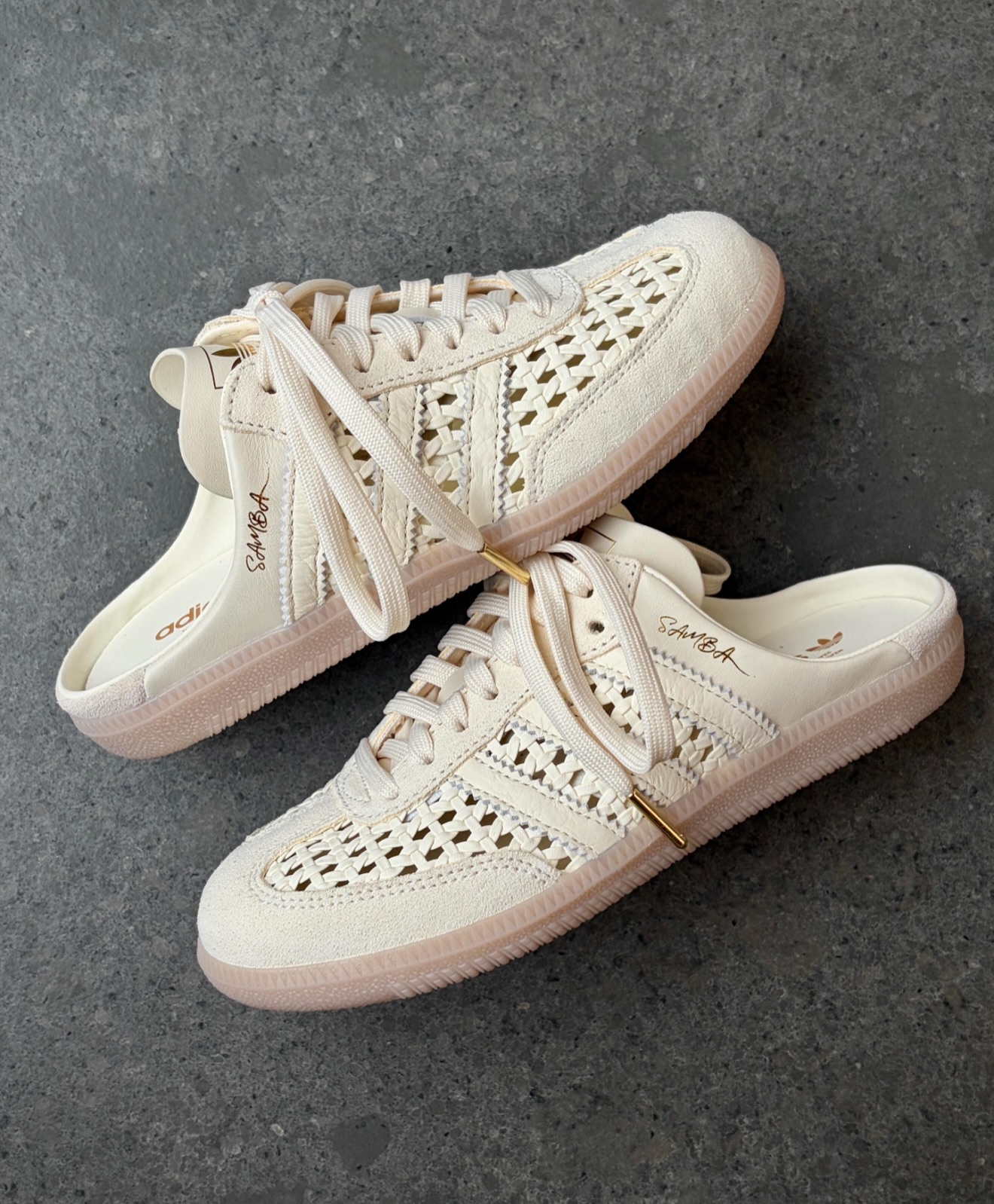 ADIDAS ORIGINAL SAMBA 編織穆勒懶人鞋・ MULE拖鞋 kh7719