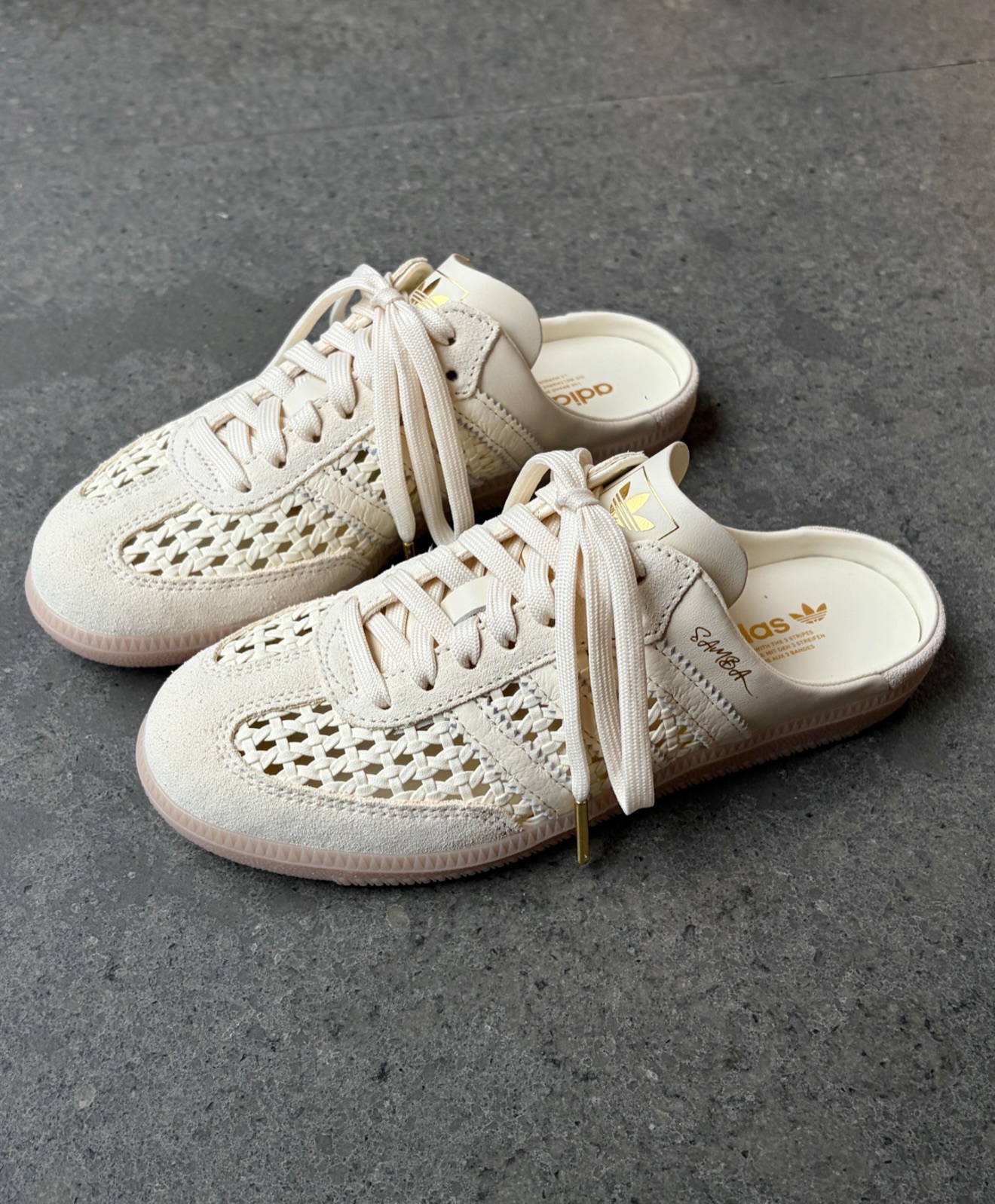 ADIDAS ORIGINAL SAMBA 編織穆勒懶人鞋・ MULE拖鞋 kh7719
