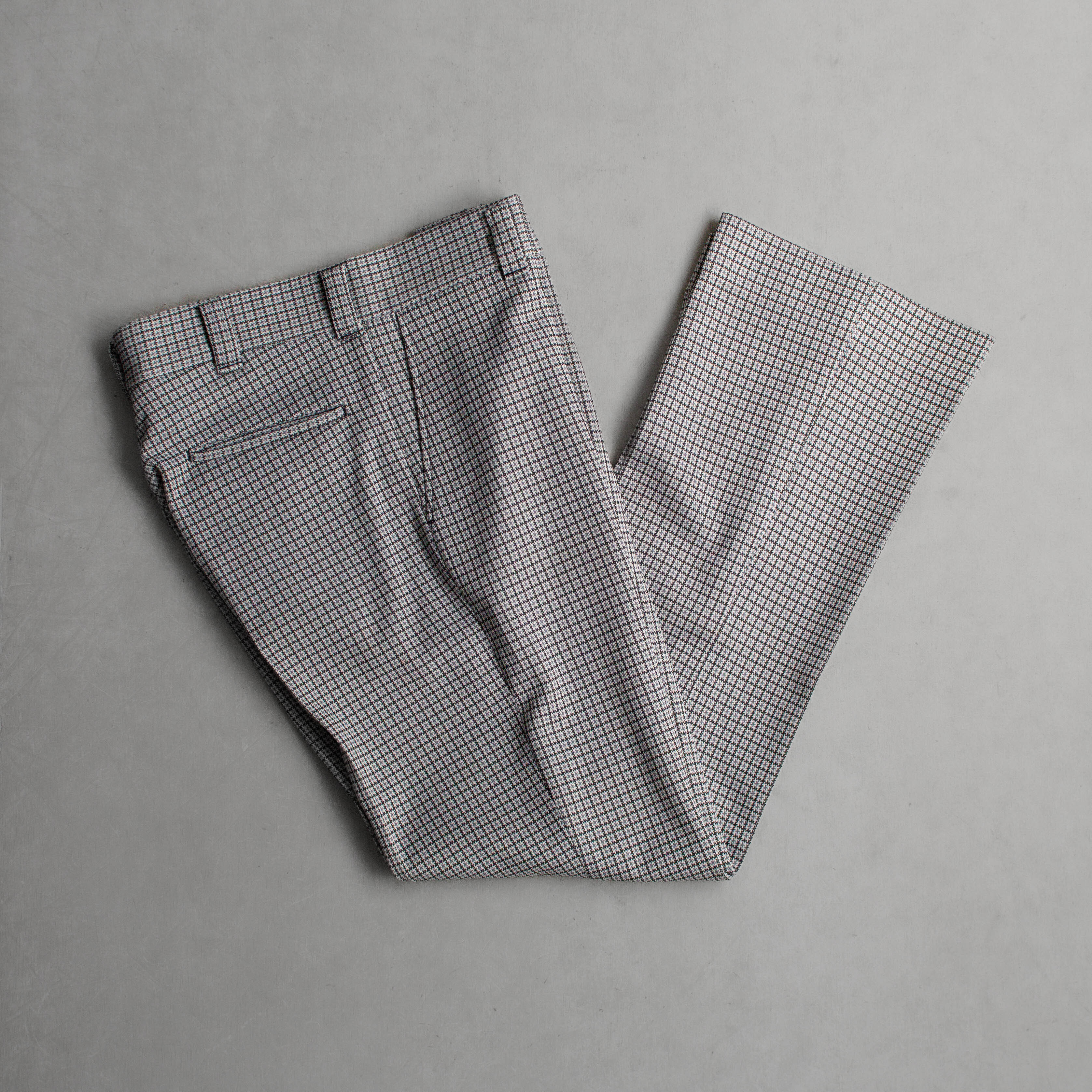 VINTAGE PLAID FLARE PANTS 美國 灰色 千鳥格紋 聚酯纖維 靴型 喇叭 長褲