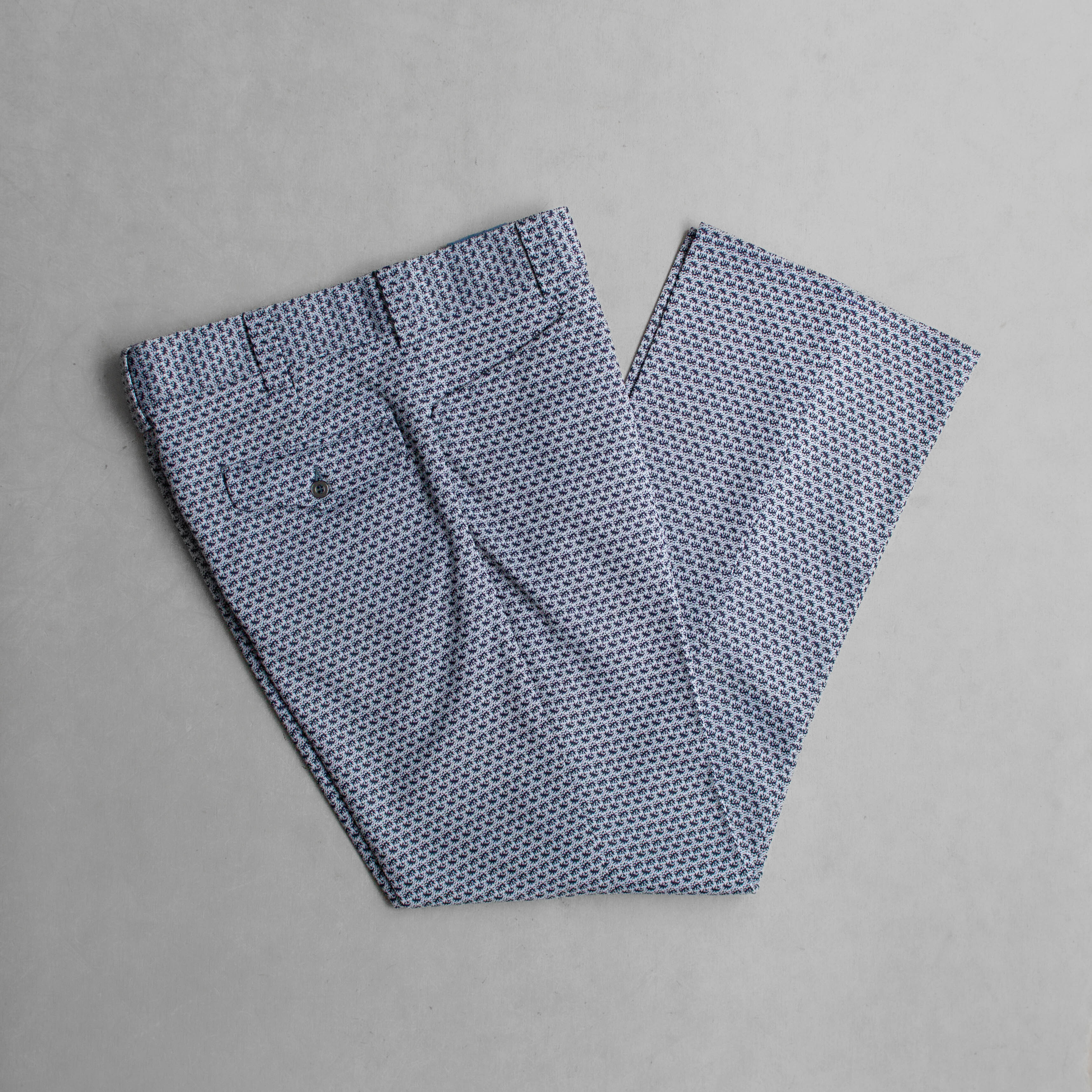 VINTAGE STRIPE FLARE PANTS 美國 藍白 條紋 聚酯纖維 靴型 喇叭 長褲
