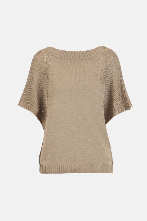 1LS0511-049 [LUISA SPAGNOLI] Calao 鏤空細節毛衣 Beige(2336) #100381 (EU)