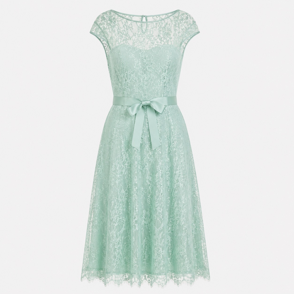 1LS0511-069 [LUISA SPAGNOLI] Priore 優雅蕾絲點綴連身裙 VerdeGiada(0509) #543231 (EU)