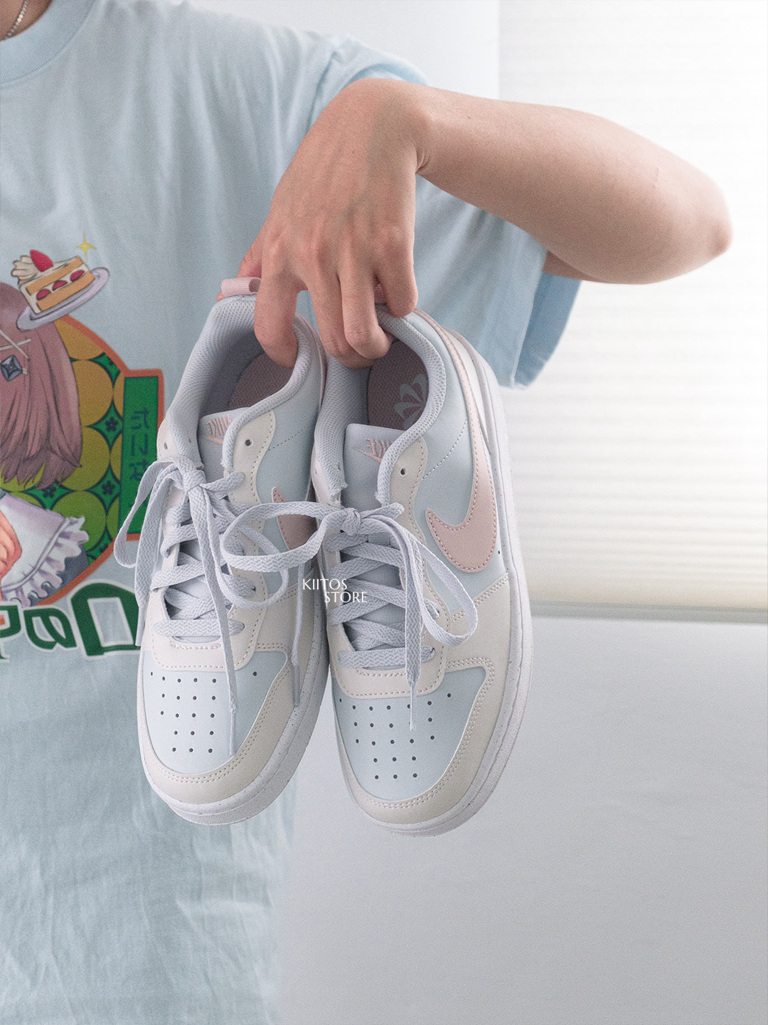 【預購】NIKE COURT BOROUGH LOW GS 蜜桃冰藍 大童鞋 DV5456-404