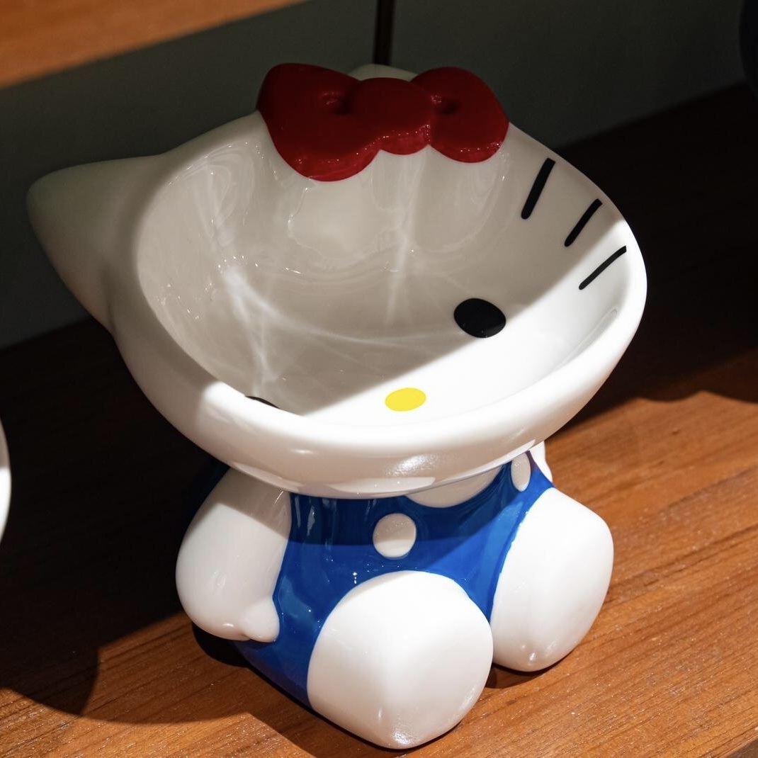 SANRIO HOUSE 寵物 高腳食盆 飯碗 狗貓 HELLO KITTY 帕恰狗 三麗鷗