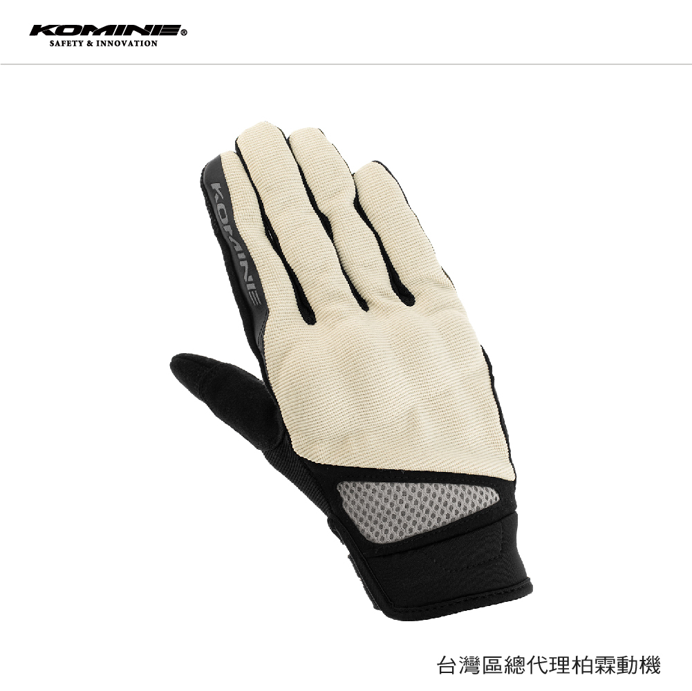 日本 KOMINE GK1633 騎士 防摔手套 透氣 夏季手套 COOLMAX 防摔 降溫 短手套