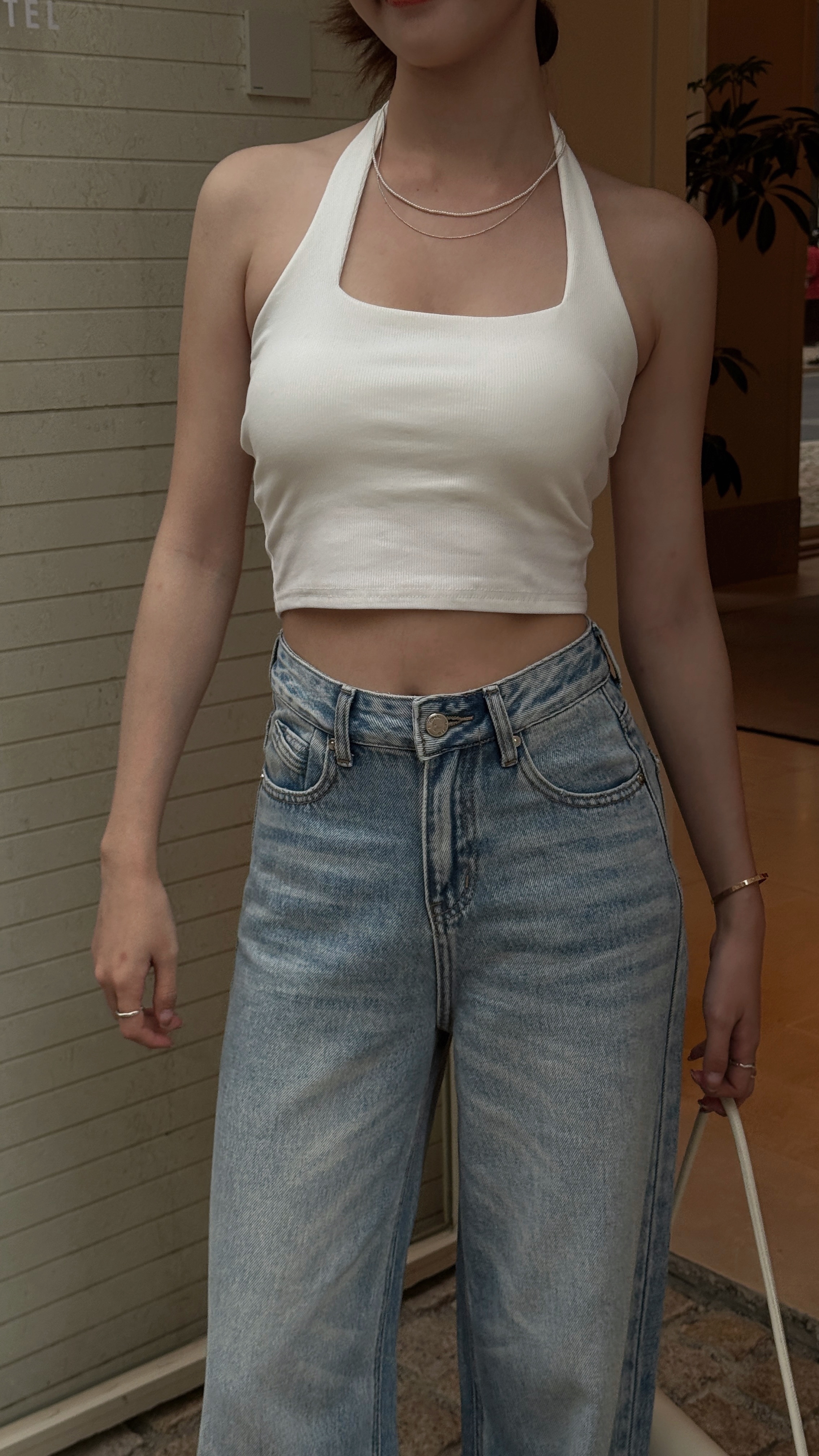 夏天當辣妹！繞脖露背bra top（ 2 colors )