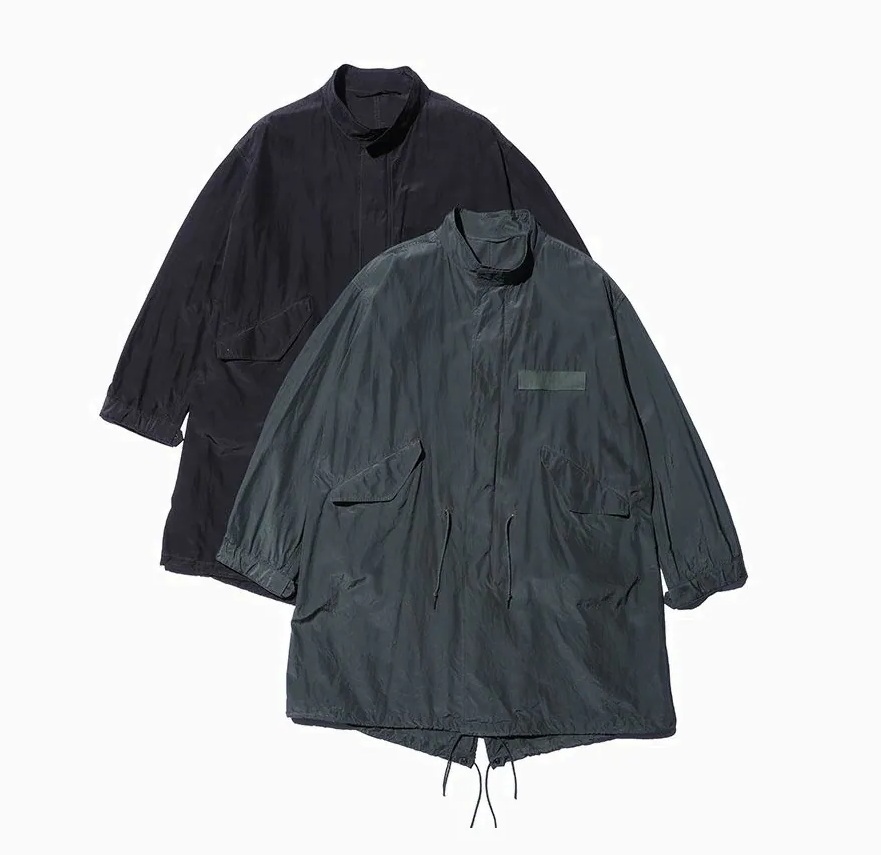A.PRESSE SILK TAFFETA M-65 FISHTAIL PARKA (25SAP-01-13H) - D.GREEN SIZE 2 PRE ORDER ITEM (預訂中)