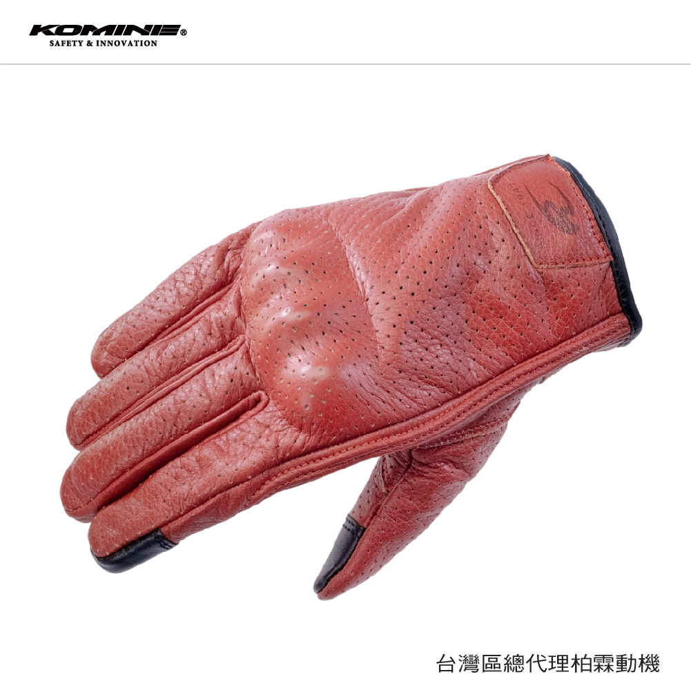 日本 KOMINE GK264 夏季 騎士 防摔皮手套 真皮 透氣 防摔手套