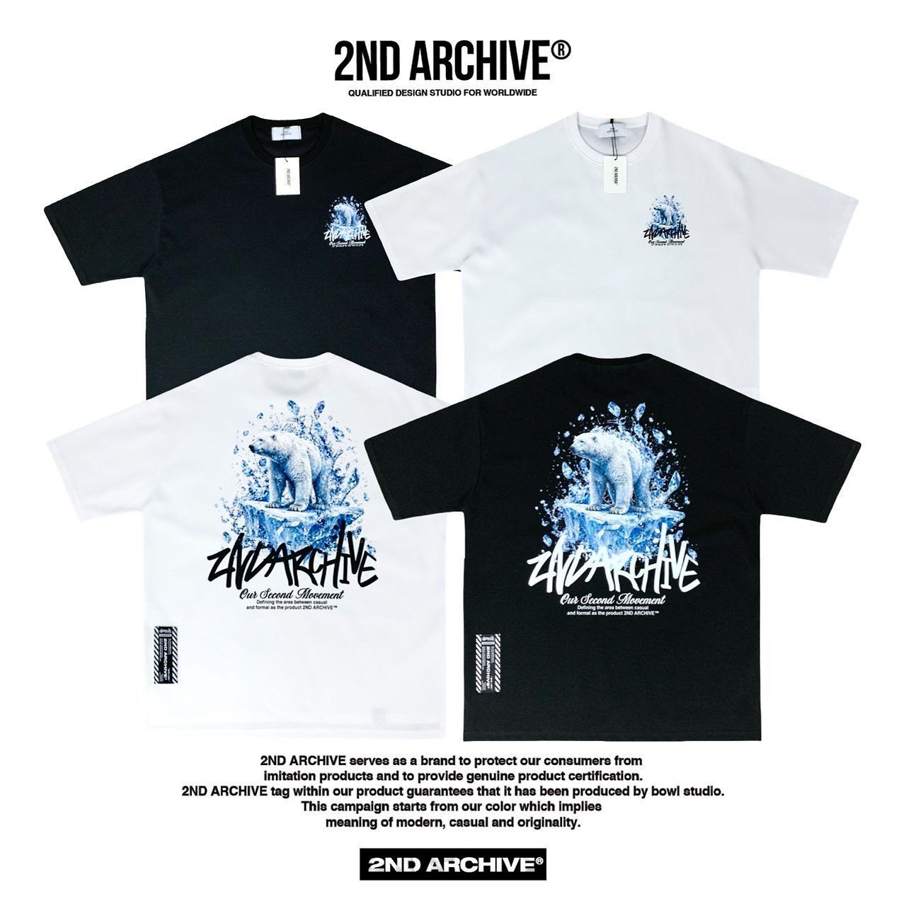 英文字圖案短袖Tee 2nd-365T