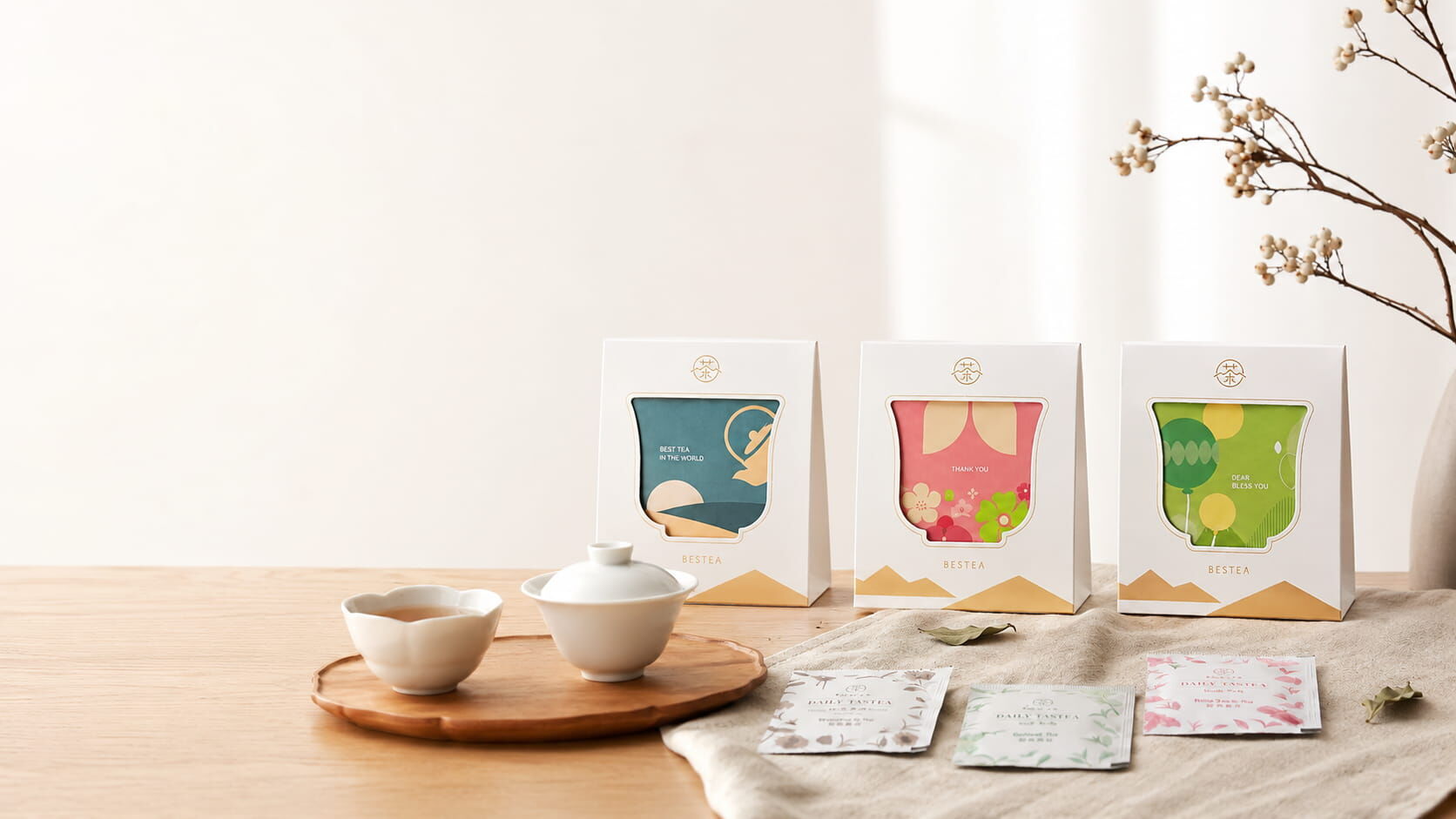 DAILY TASTEA Custom Gift Card Tea Souvenirs