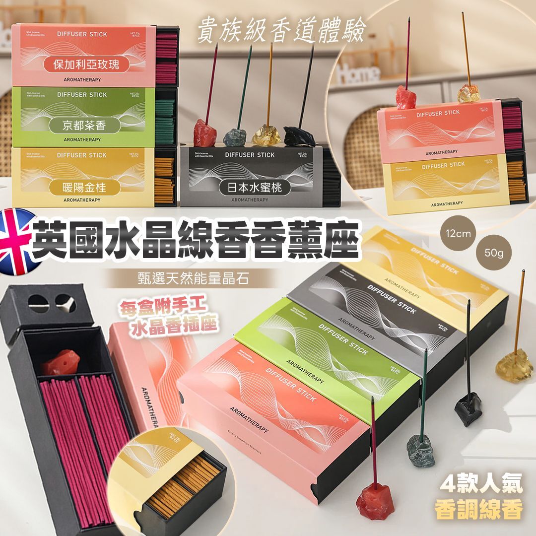 [D3096]  英國水晶線香香薰座