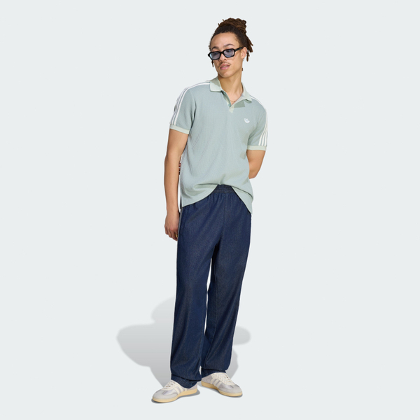 Adidas 愛迪達 Waffle Polo KX1231 男 Polo衫 運動上衣 休閒短袖 鼠尾草綠 亞版
