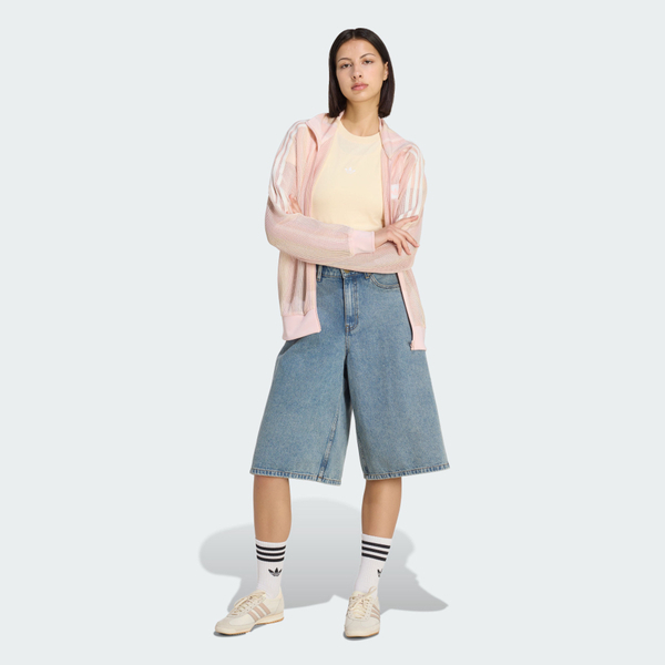 Adidas 愛迪達 Knit Fb Tt KY2031 女 立領外套 運動外套 休閒穿搭 櫻花粉 亞版